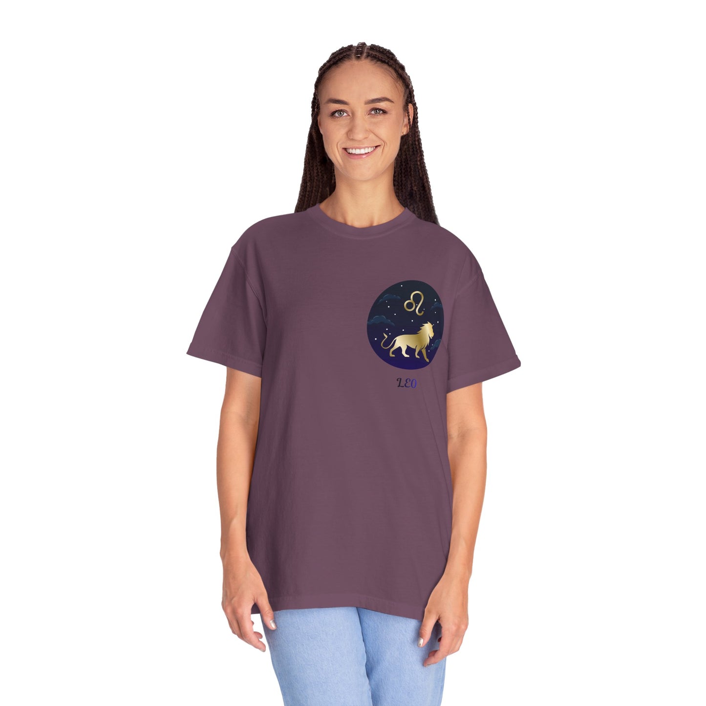 Leo Zodiac T-Shirt – Gold Lion Constellation Graphic Tee | Celestial Astrology Shirt