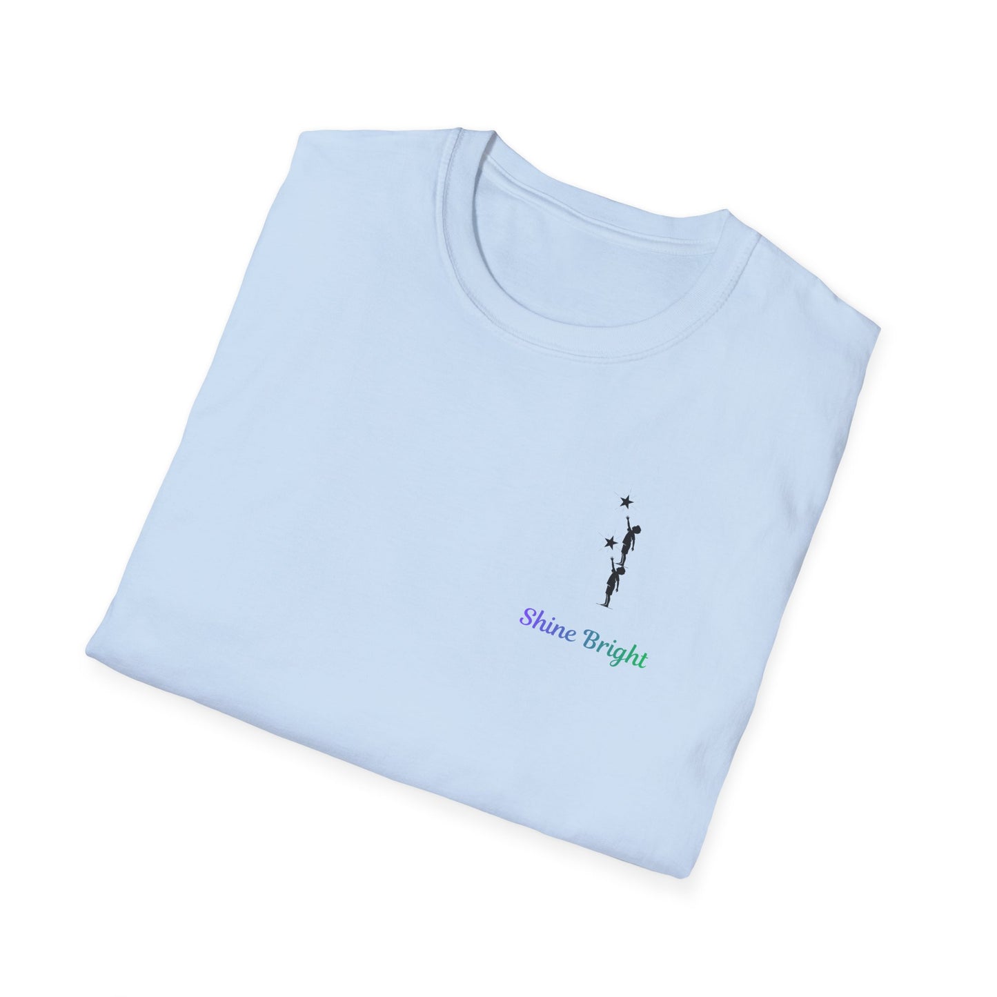 Shine Bright T-Shirt – Inspirational Star Graphic Tee | Minimal Positive Message Shirt