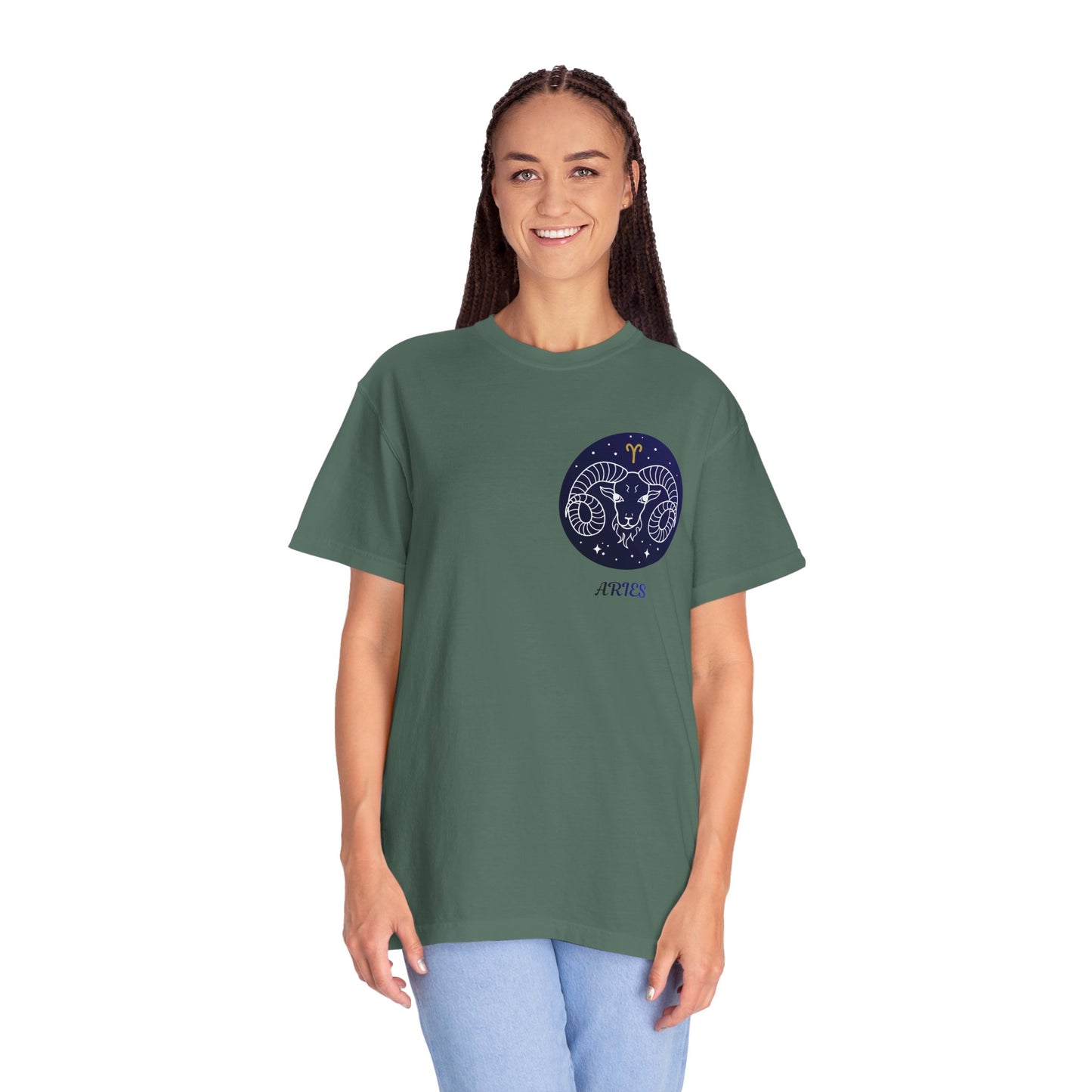 Aries Zodiac Ram T-Shirt – Constellation Astrology Graphic Tee | Minimal Celestial Shirt