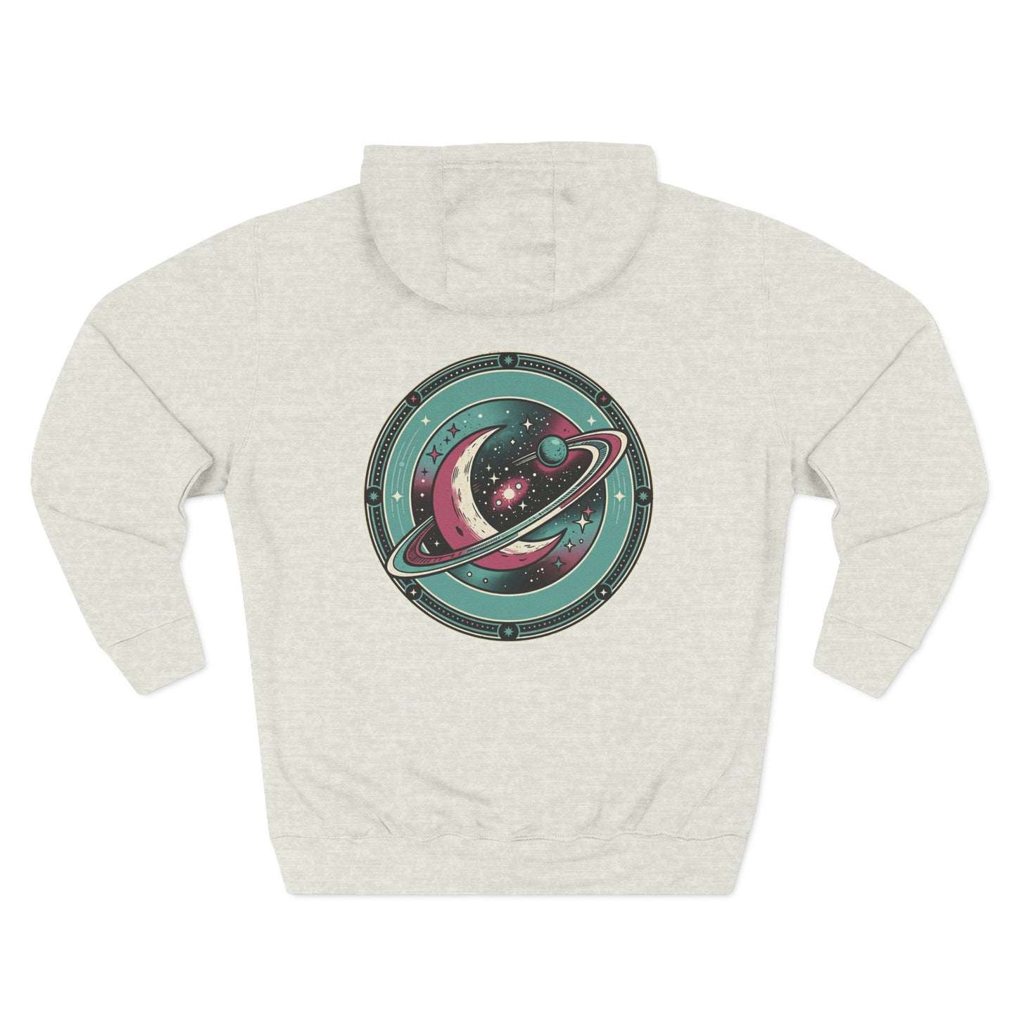 Saturn Planet Hoodie – Retro Space Ring Graphic Hoodie | Minimal Cosmic Aesthetic, Astronomy Hoodie, Unisex Hoodie