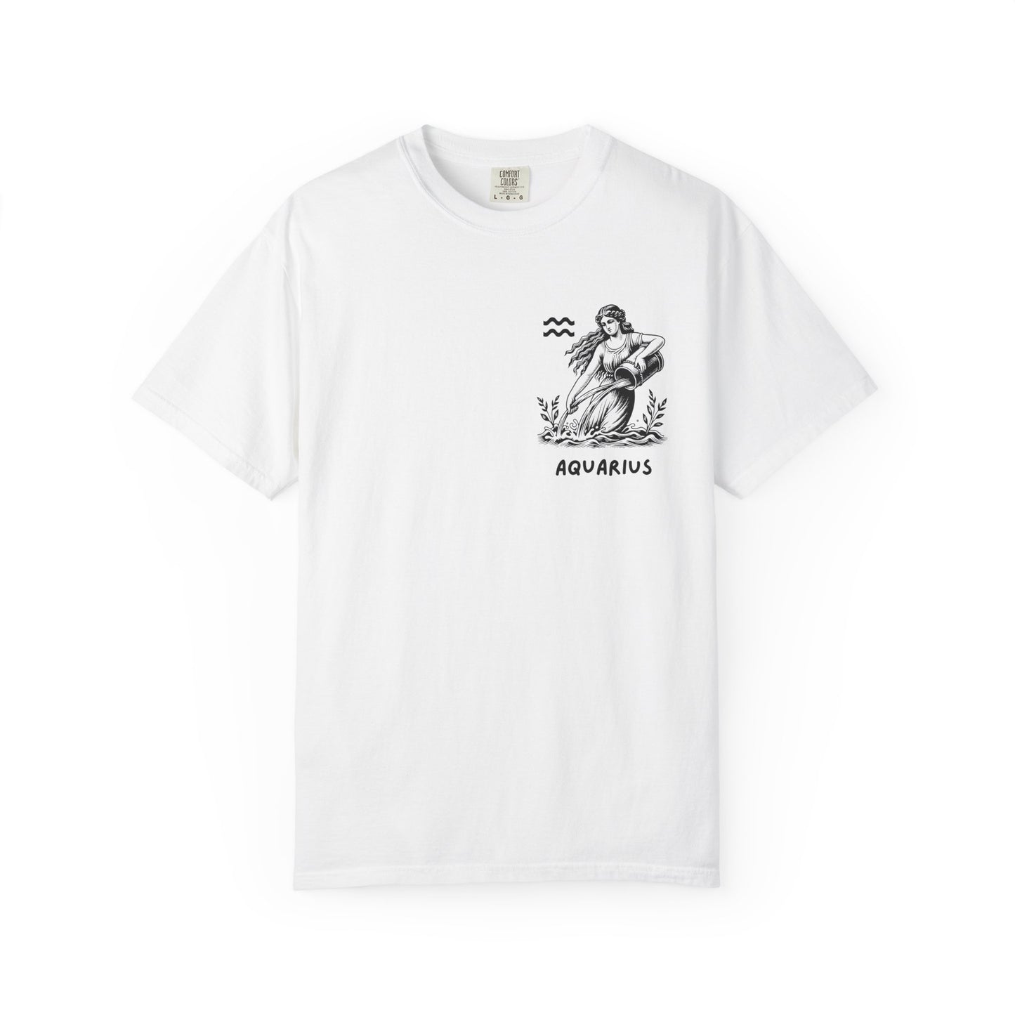Aquarius Zodiac T-Shirt – Vintage Water Bearer Astrology Tee | Celestial Star Sign Shirt
