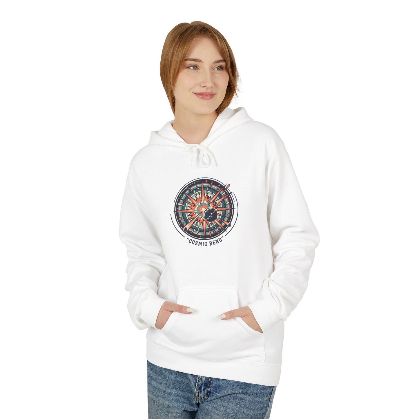 Cosmic Compass Hoodie – Retro Space Navigation Graphic Hoodie | Celestial Streetwear, Vintage Space Aesthetic, Unisex Hoodie