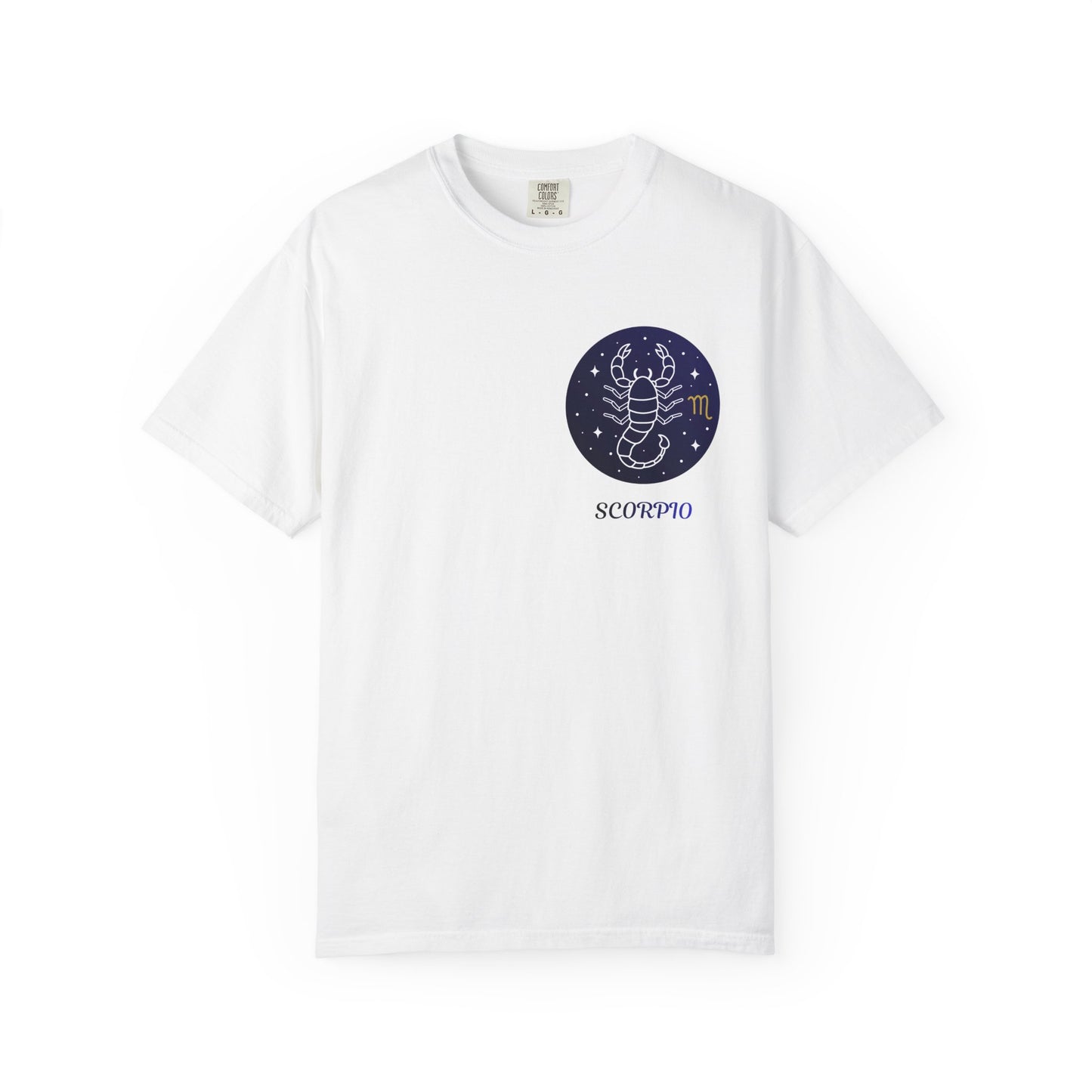 Scorpio Unisex Garment-Dyed T-Shirt – Zodiac Astrology Graphic Tee | Vintage Celestial Star Sign Shirt