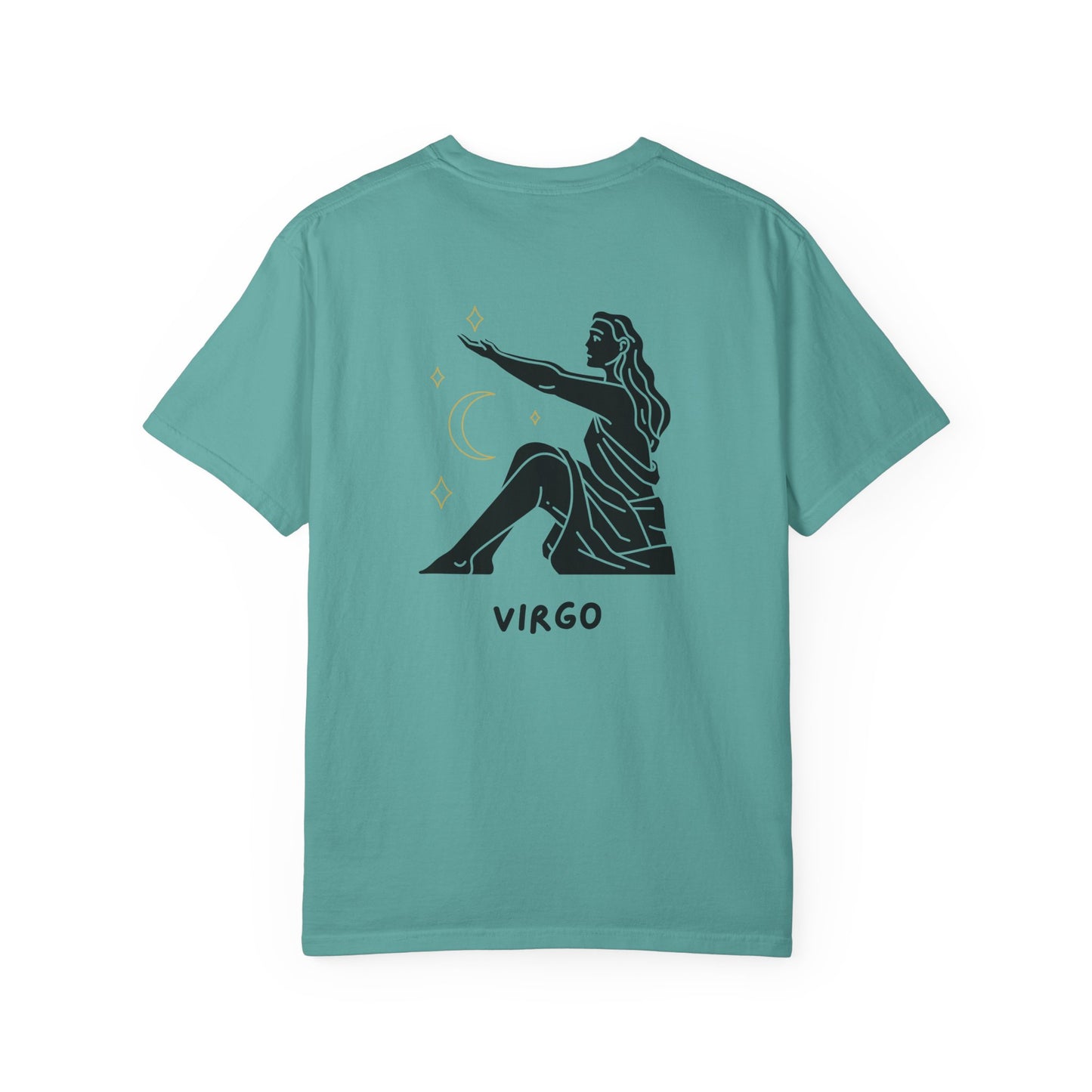 Virgo Zodiac T-Shirt – Minimalist Astrology Tee | Celestial Star Sign Graphic Shirt