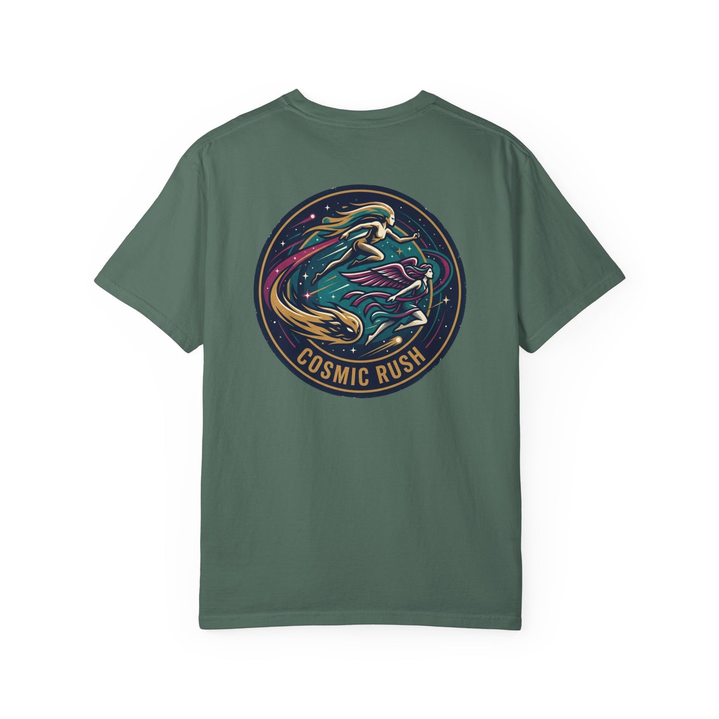 Cosmic Rush Skate T-Shirt – Retro Space Surf Graphic Tee | Vintage Cosmic Wave Shirt, Unisex Casual Tee