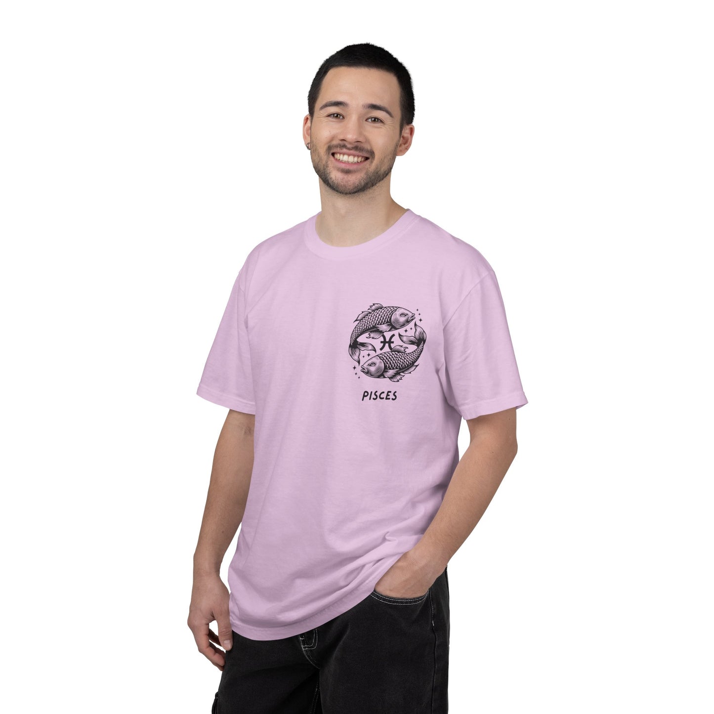 Pisces Zodiac T-Shirt – Pisces Fish Astrology Graphic Tee | Celestial Star Sign Shirt