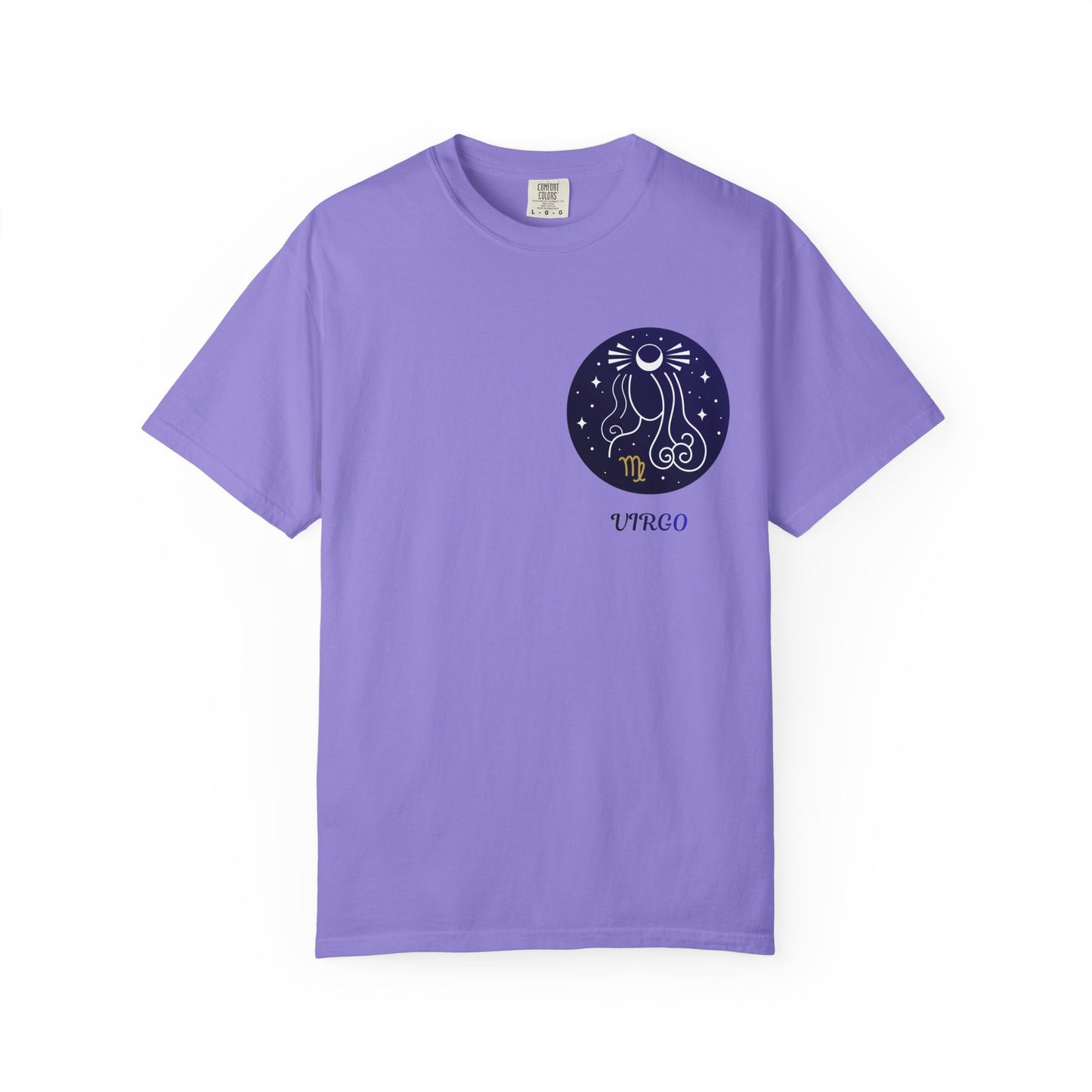 Virgo Zodiac T-Shirt – Celestial Virgo Moon Graphic Tee | Minimal Astrology Shirt