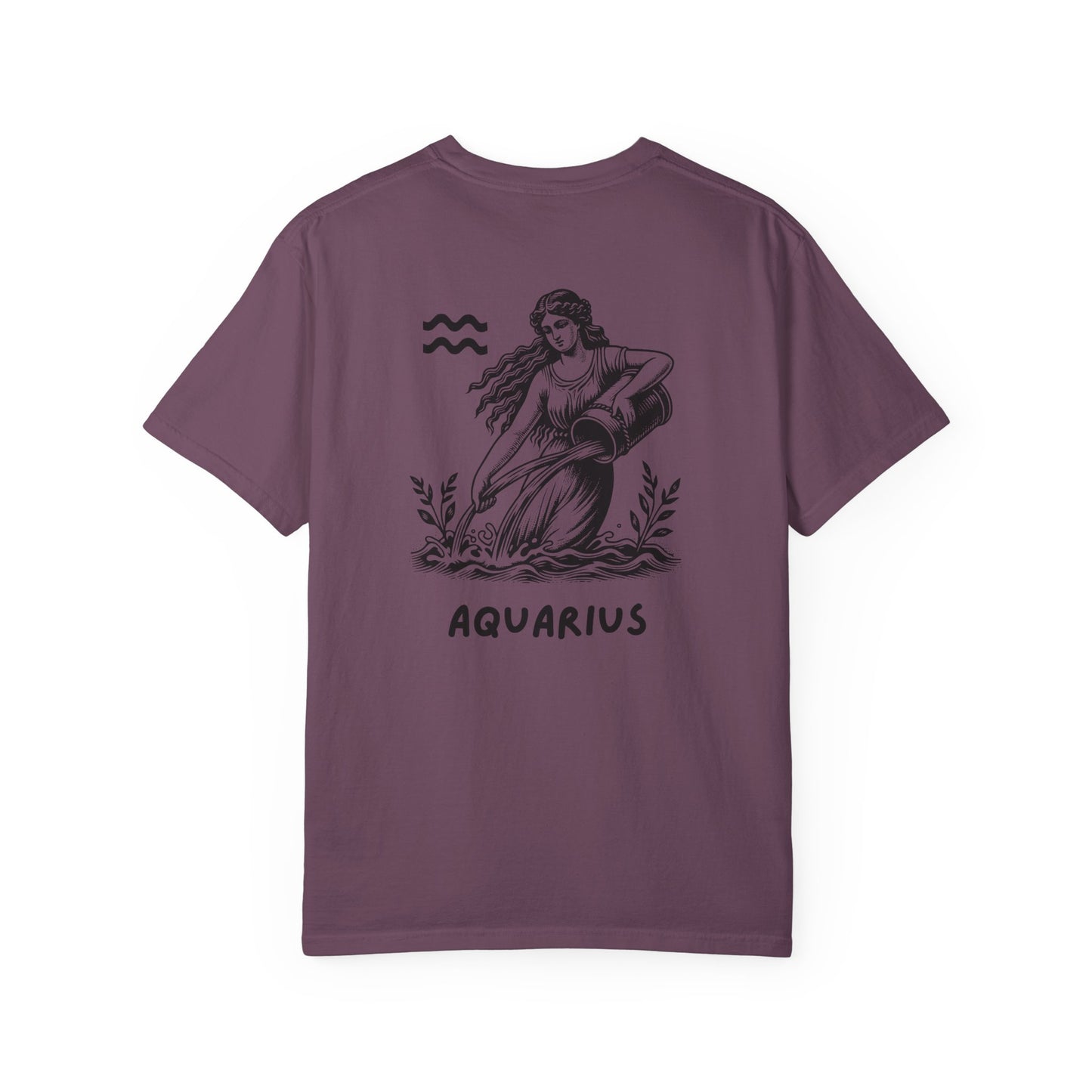 Aquarius Zodiac T-Shirt – Vintage Water Bearer Astrology Tee | Celestial Star Sign Shirt