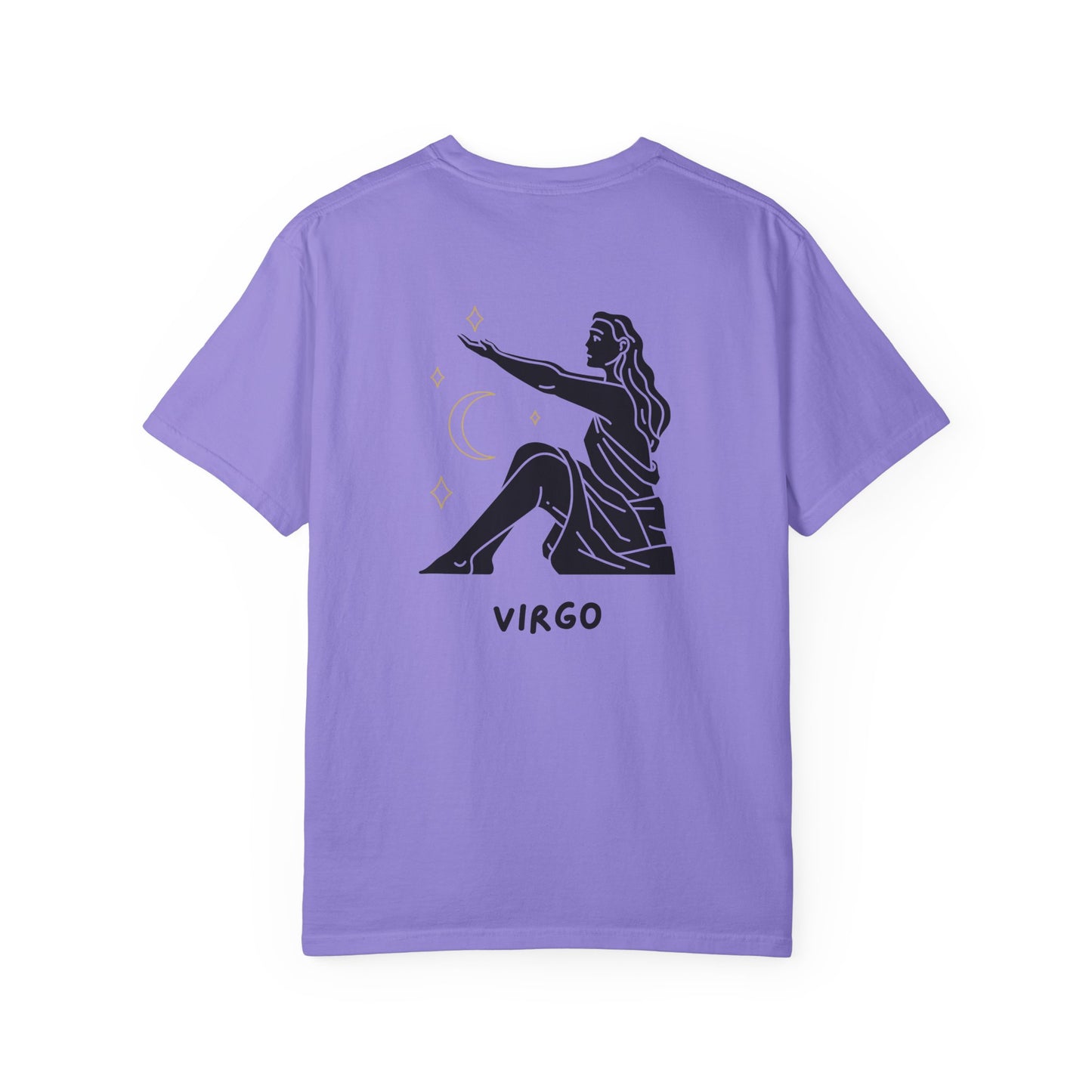 Virgo Zodiac T-Shirt – Minimalist Astrology Tee | Celestial Star Sign Graphic Shirt