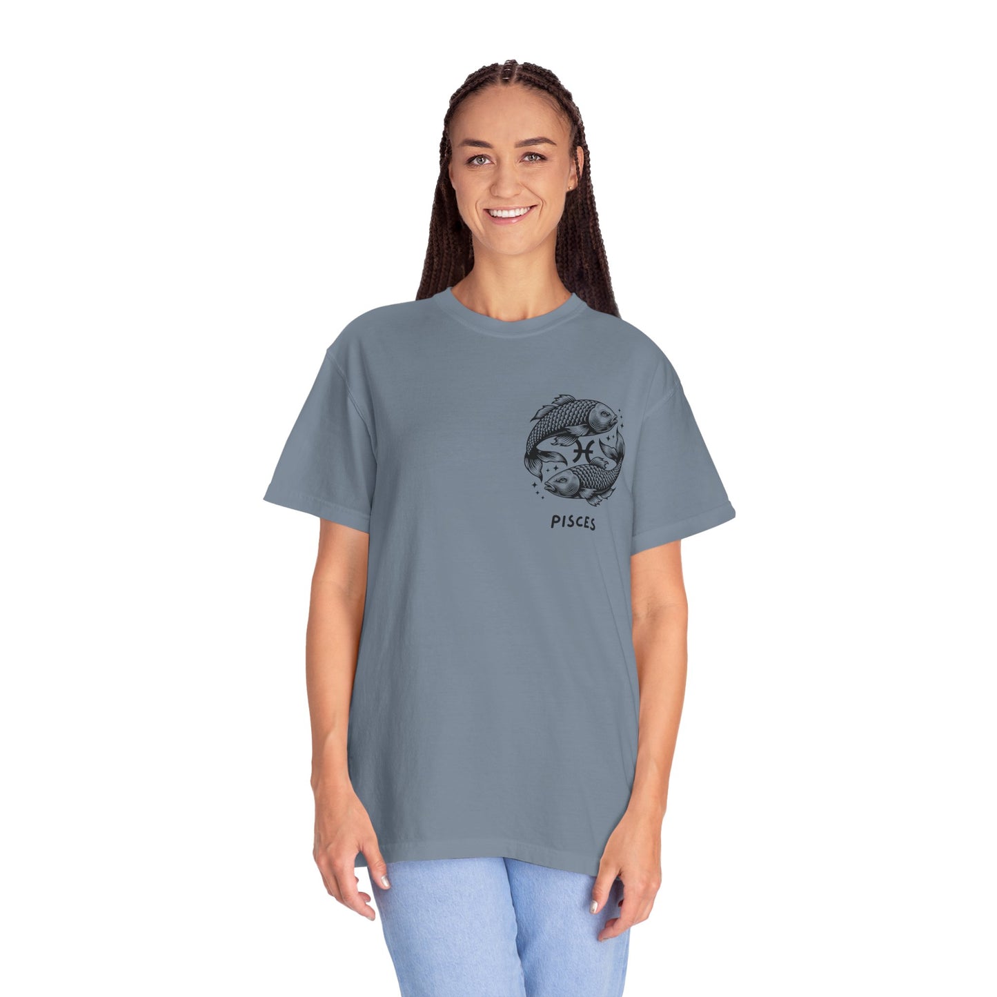 Pisces Zodiac T-Shirt – Pisces Fish Astrology Graphic Tee | Celestial Star Sign Shirt