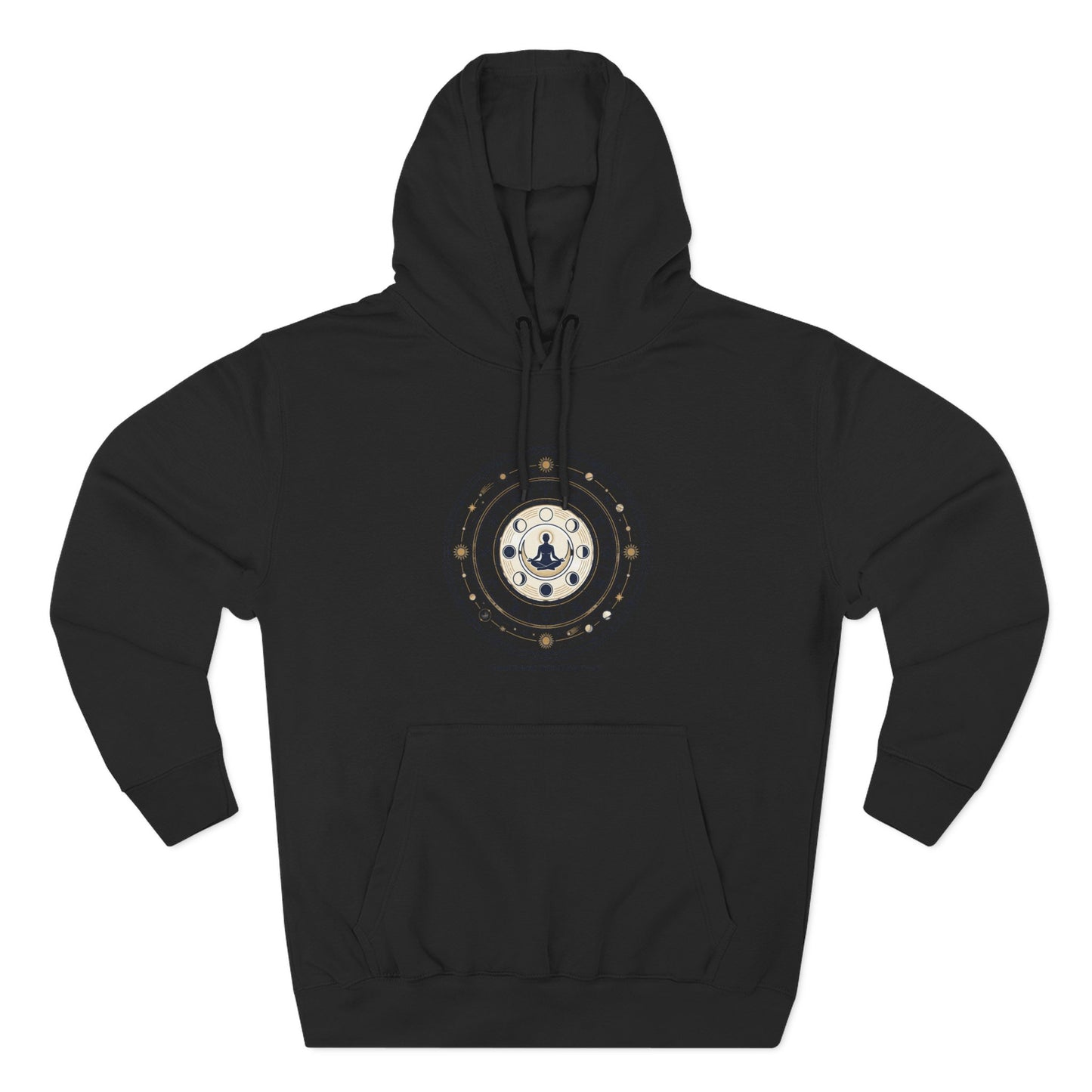 Zodiac Meditation Hoodie – Celestial Birth Chart Mandala Hoodie | Spiritual Astrology Sweatshirt, Unisex Hoodie