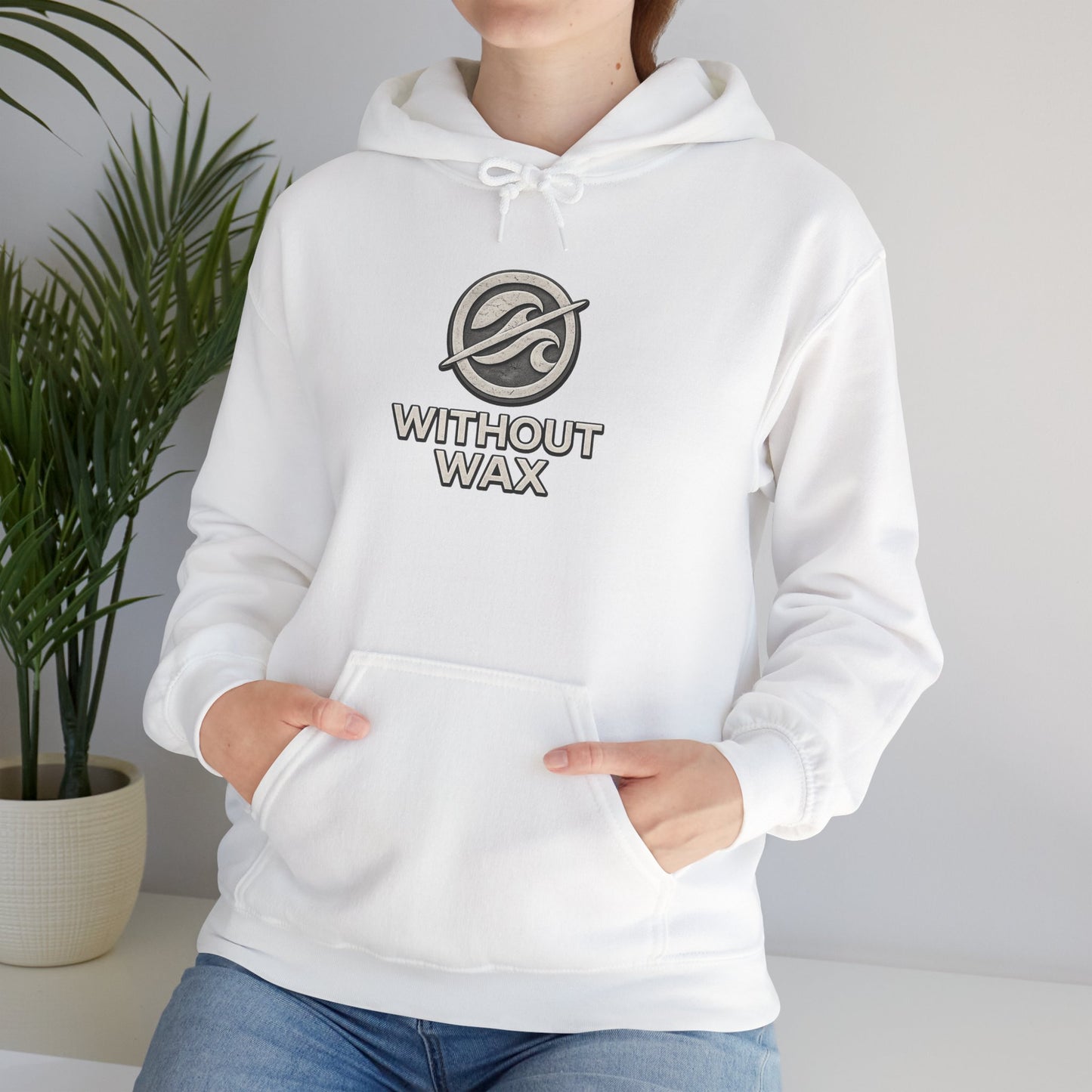 Without Wax Hoodie – “Bring People Up” Motivational Graphic Sweatshirt | Minimal Inspirational Streetwear