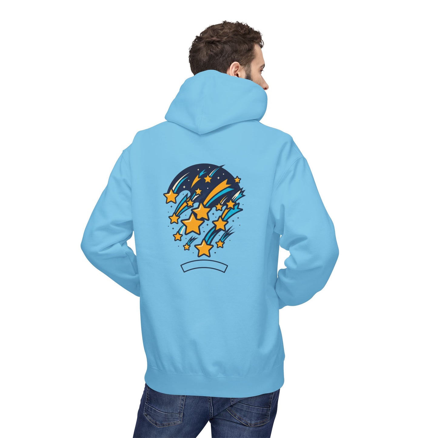Starfall Hoodie – Shooting Stars Graphic Hoodie | Celestial Aesthetic, Cosmic Streetwear, Unisex Pullover