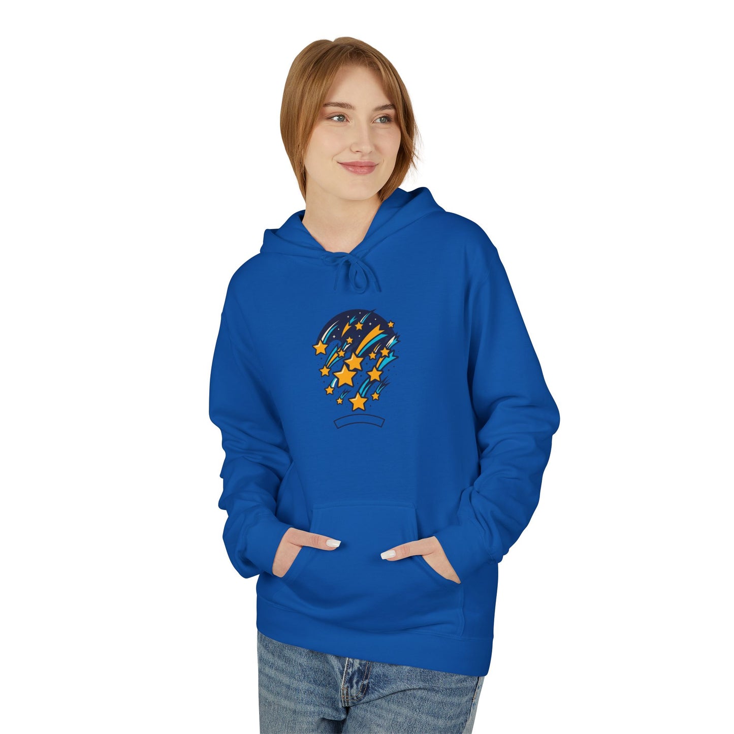 Starfall Hoodie – Shooting Stars Graphic Hoodie | Celestial Aesthetic, Cosmic Streetwear, Unisex Pullover