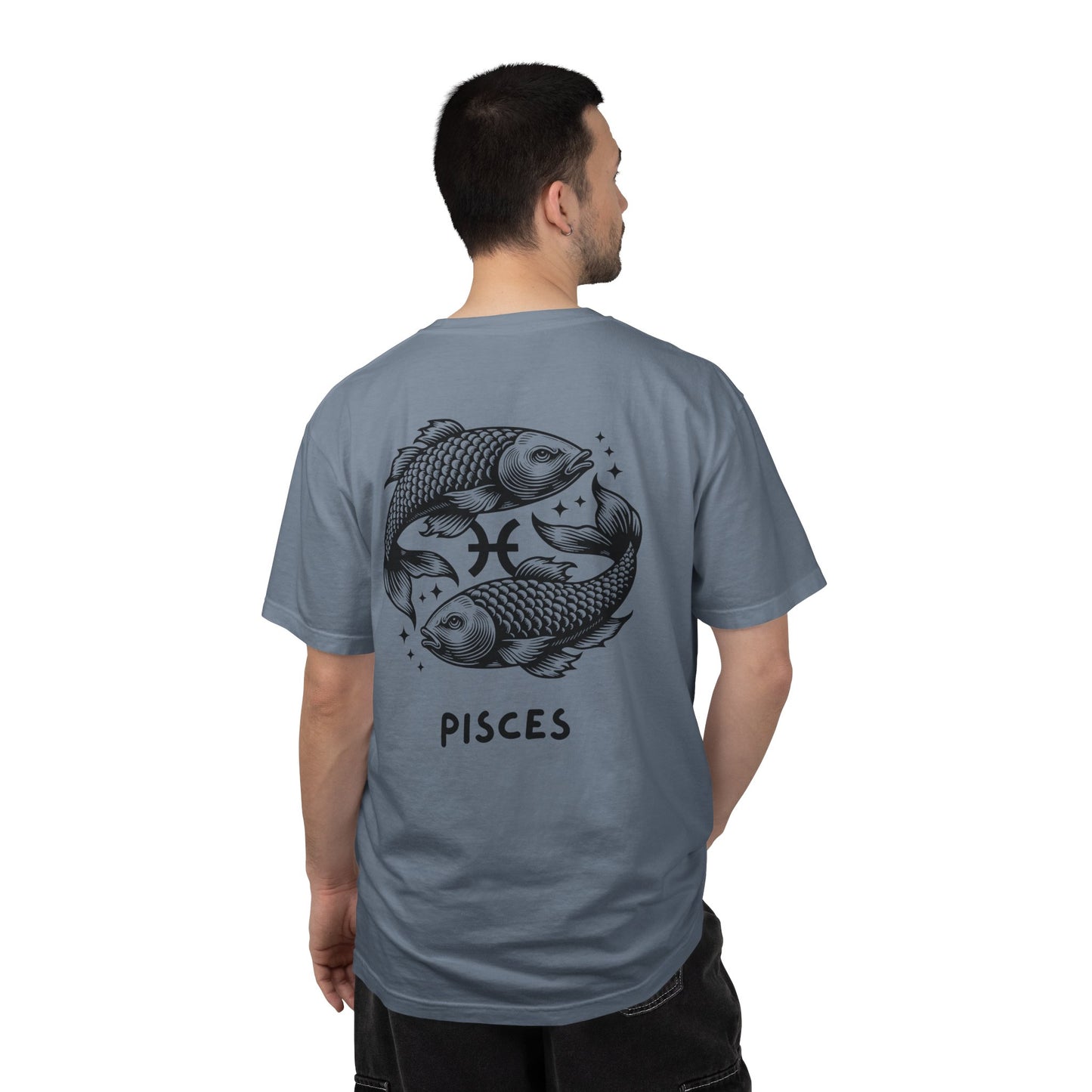 Pisces Zodiac T-Shirt – Pisces Fish Astrology Graphic Tee | Celestial Star Sign Shirt