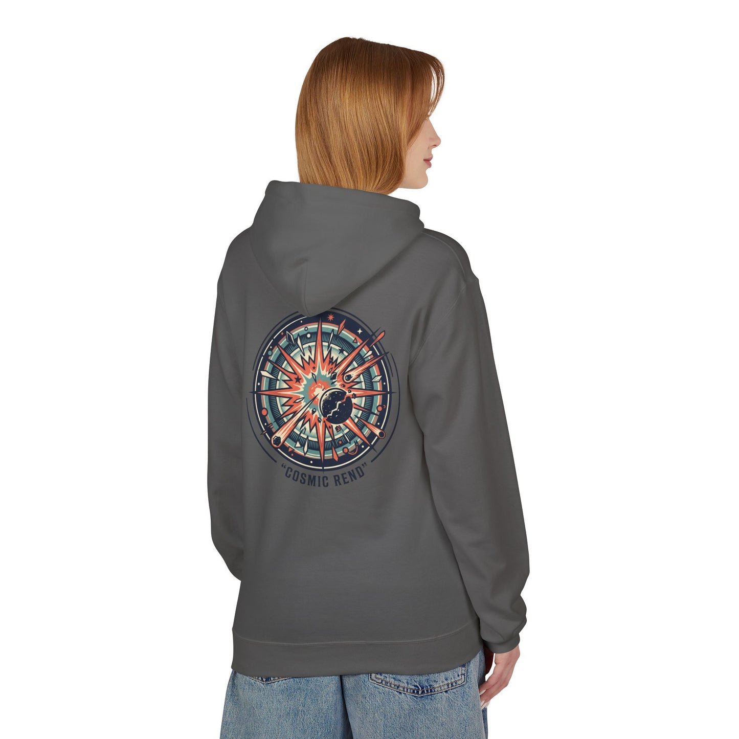 Cosmic Compass Hoodie – Retro Space Navigation Graphic Hoodie | Celestial Streetwear, Vintage Space Aesthetic, Unisex Hoodie