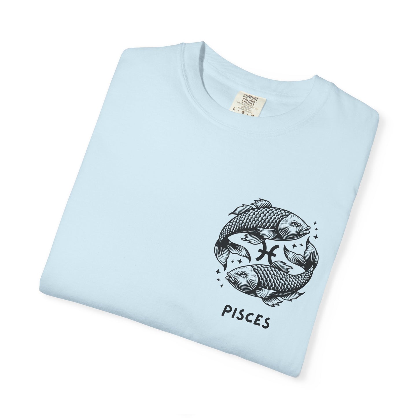 Pisces Zodiac T-Shirt – Pisces Fish Astrology Graphic Tee | Celestial Star Sign Shirt