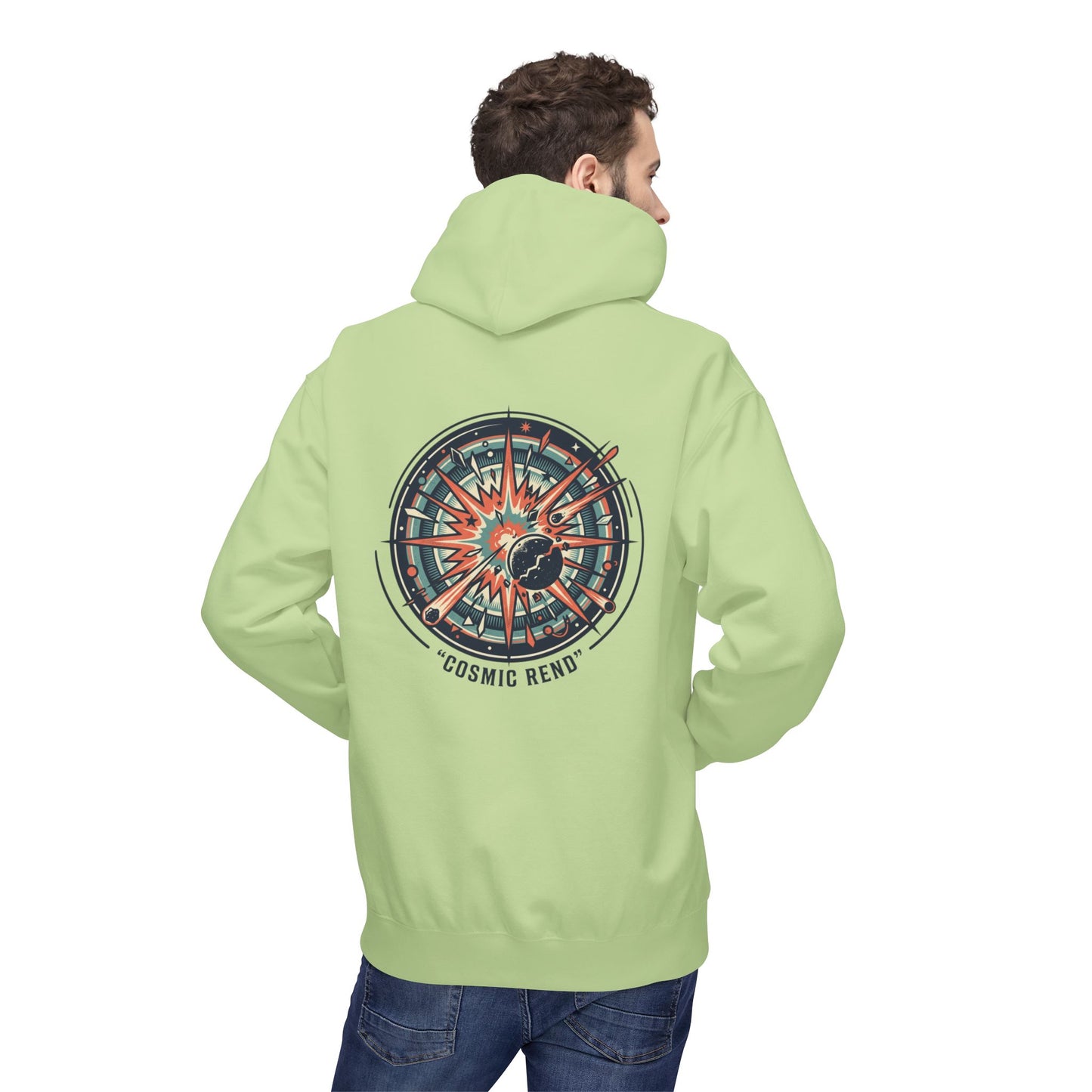 Cosmic Compass Hoodie – Retro Space Navigation Graphic Hoodie | Celestial Streetwear, Vintage Space Aesthetic, Unisex Hoodie