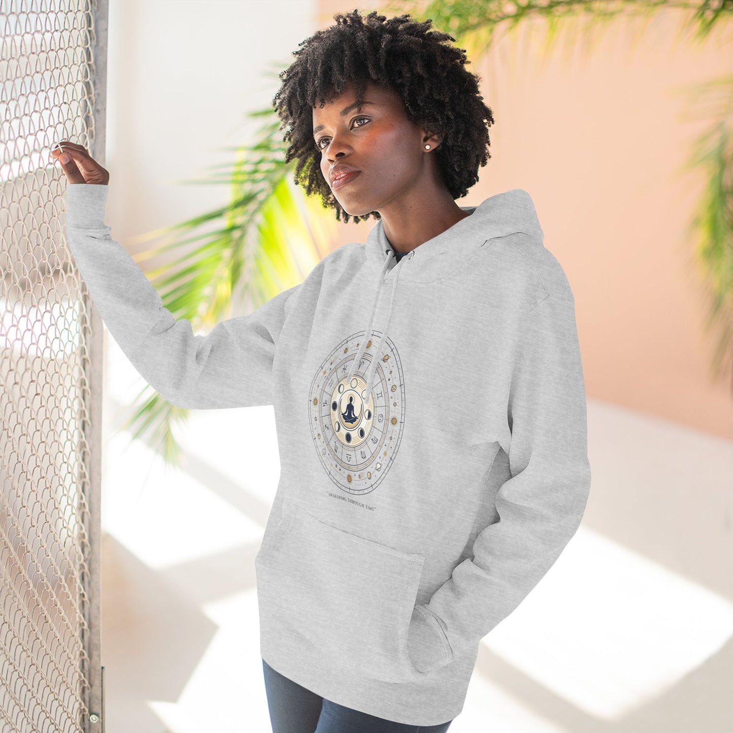 Zodiac Meditation Hoodie – Celestial Birth Chart Mandala Hoodie | Spiritual Astrology Sweatshirt, Unisex Hoodie