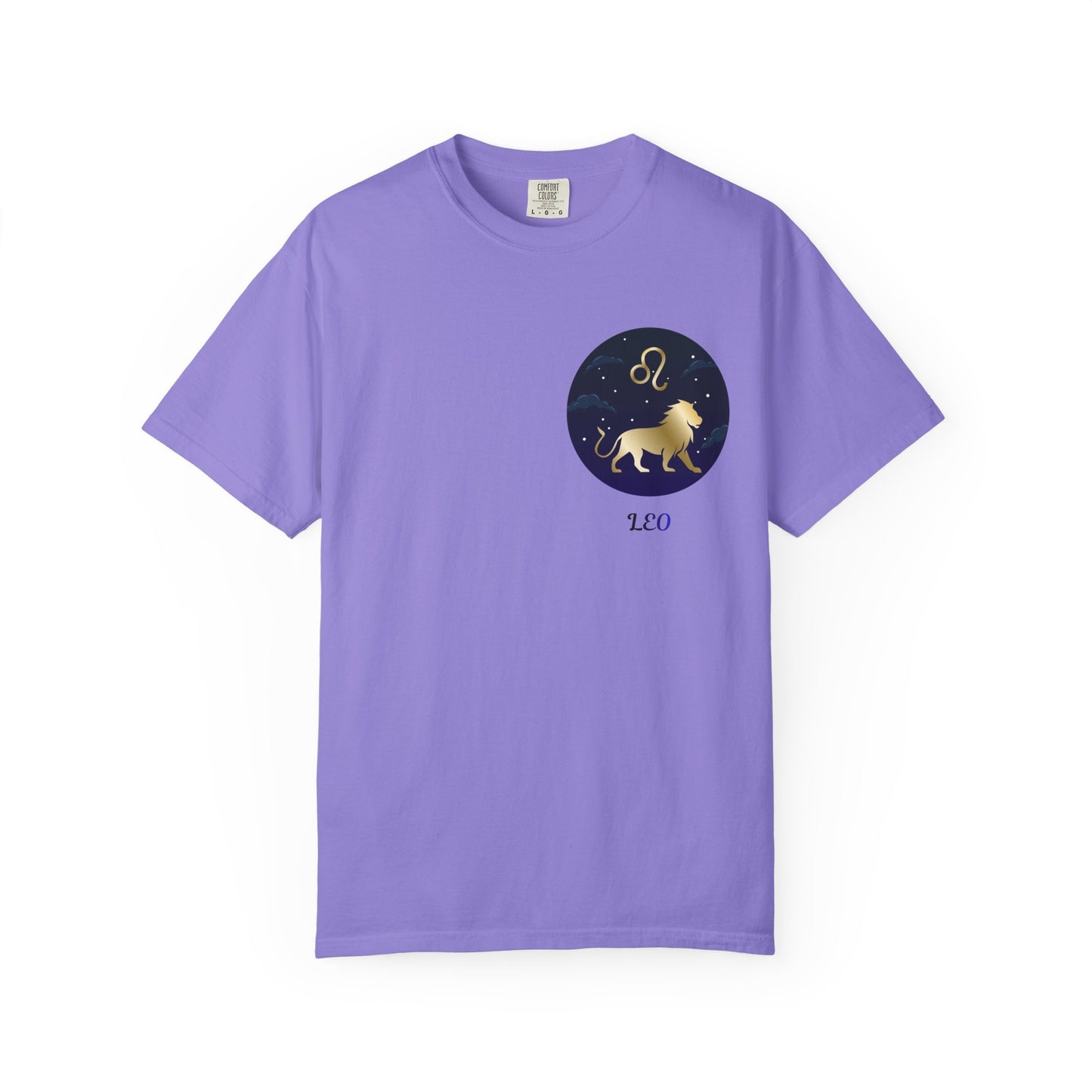 Leo Zodiac T-Shirt – Gold Lion Constellation Graphic Tee | Celestial Astrology Shirt