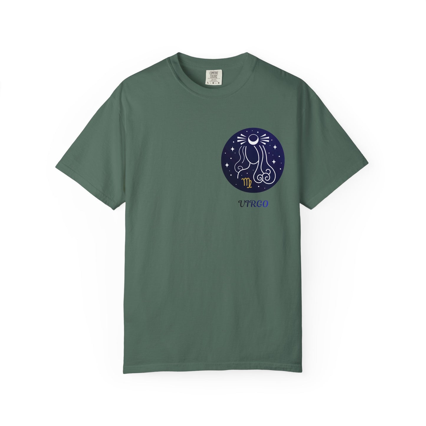 Virgo Zodiac T-Shirt – Celestial Virgo Moon Graphic Tee | Minimal Astrology Shirt