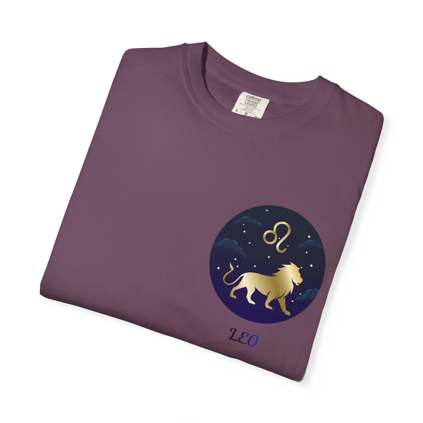 Leo Zodiac T-Shirt – Gold Lion Constellation Graphic Tee | Celestial Astrology Shirt