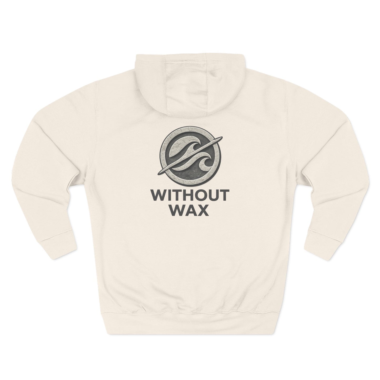 Without Wax Hoodie – Surf-Inspired Wave Logo Pullover | Vintage Coastal Streetwear Hoodie