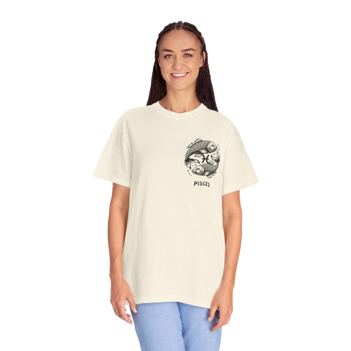 Pisces Zodiac T-Shirt – Pisces Fish Astrology Graphic Tee | Celestial Star Sign Shirt