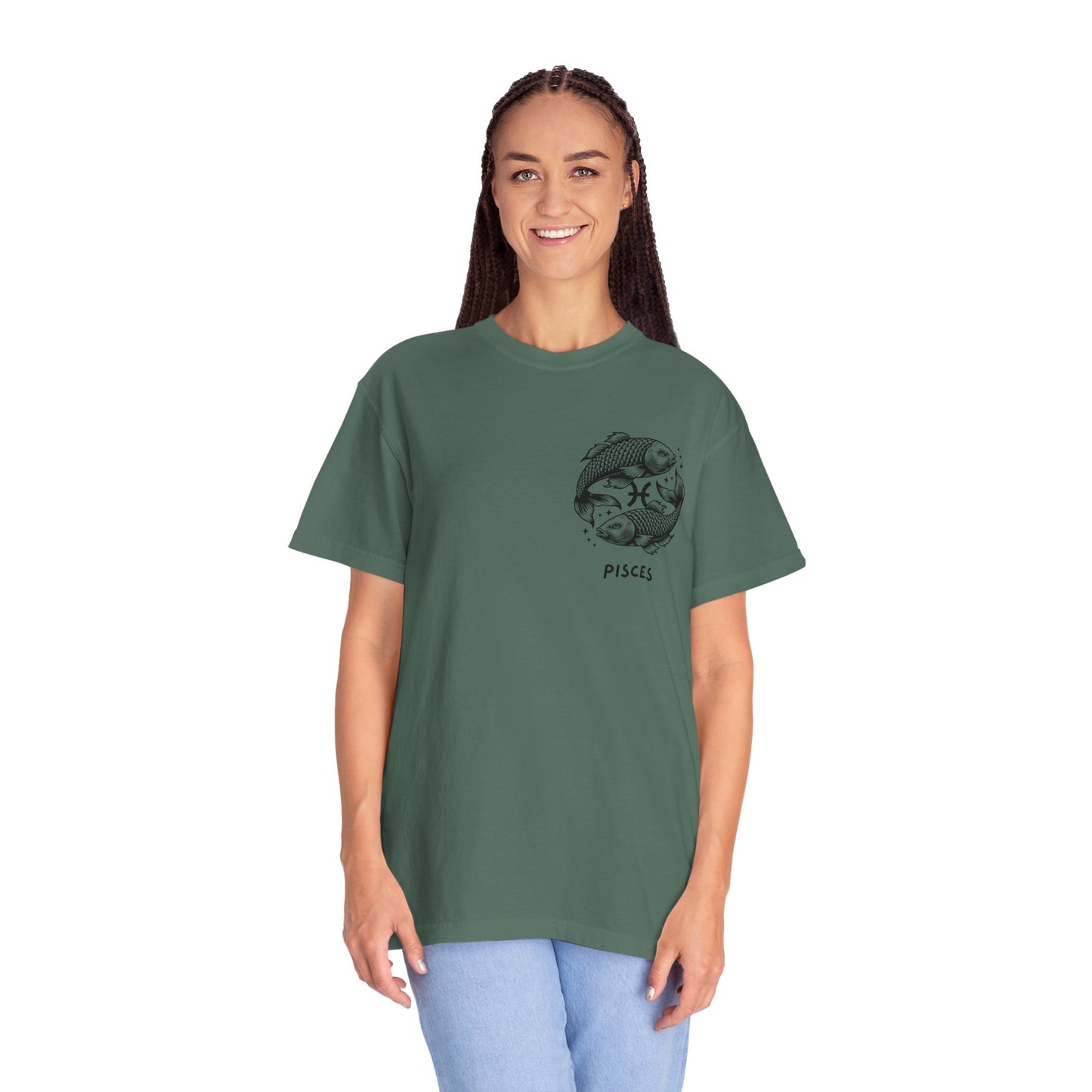 Pisces Zodiac T-Shirt – Pisces Fish Astrology Graphic Tee | Celestial Star Sign Shirt