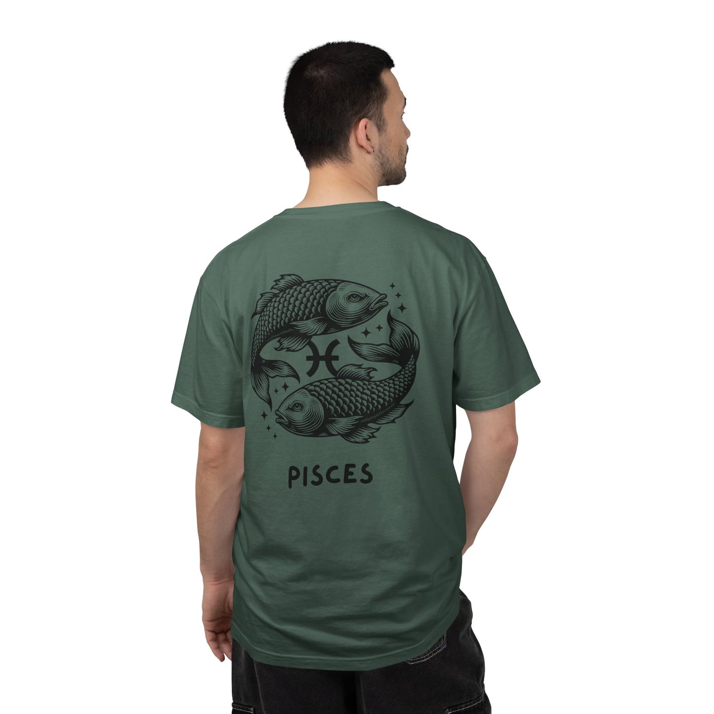 Pisces Zodiac T-Shirt – Pisces Fish Astrology Graphic Tee | Celestial Star Sign Shirt