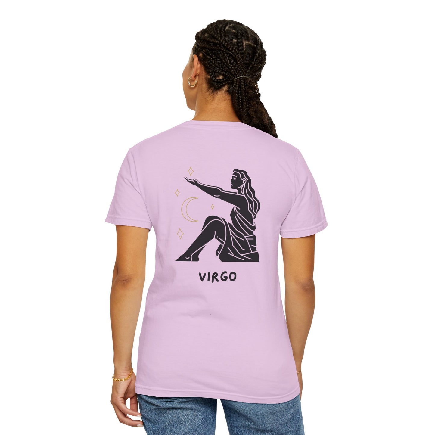 Virgo Zodiac T-Shirt – Minimalist Astrology Tee | Celestial Star Sign Graphic Shirt