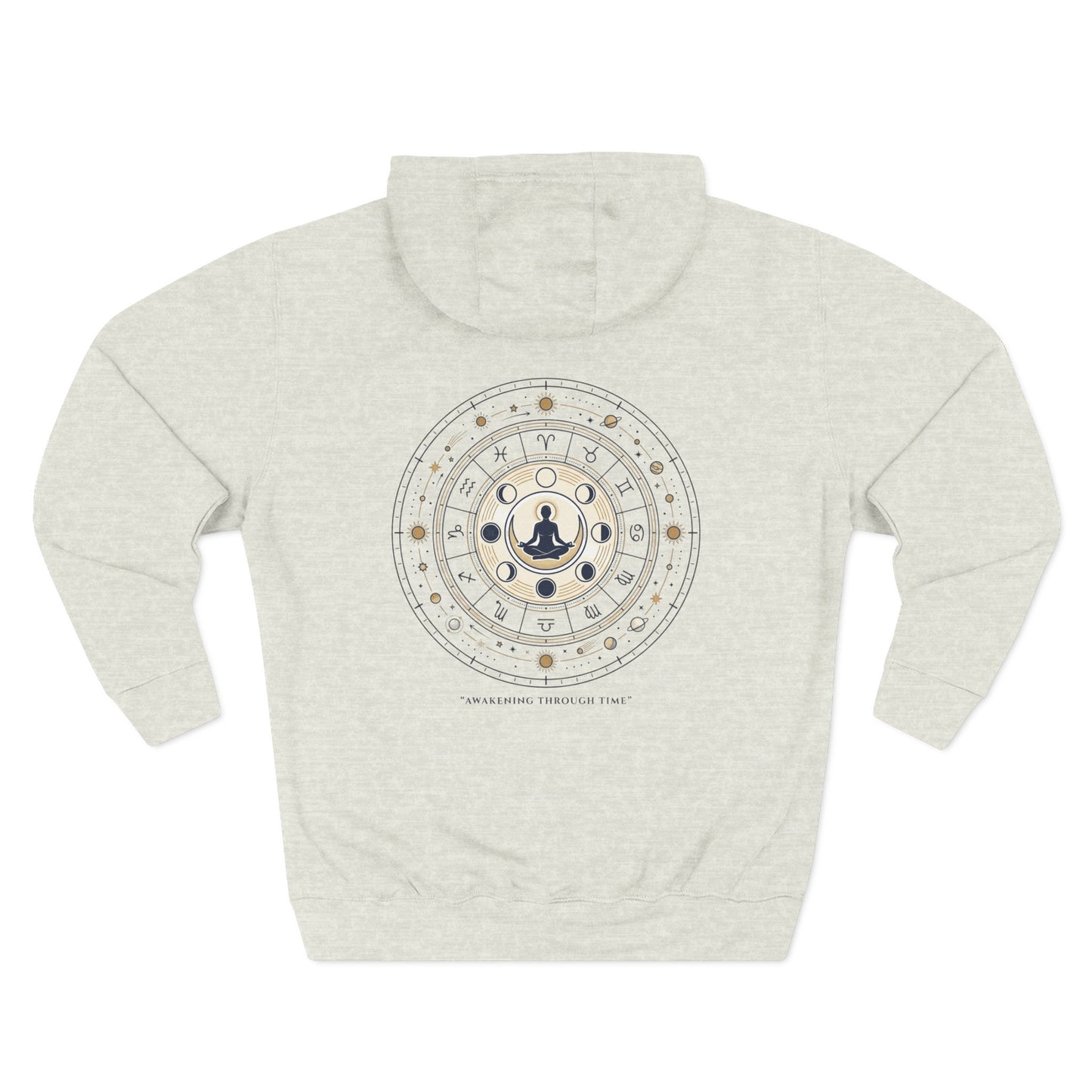 Zodiac Meditation Hoodie – Celestial Birth Chart Mandala Hoodie | Spiritual Astrology Sweatshirt, Unisex Hoodie