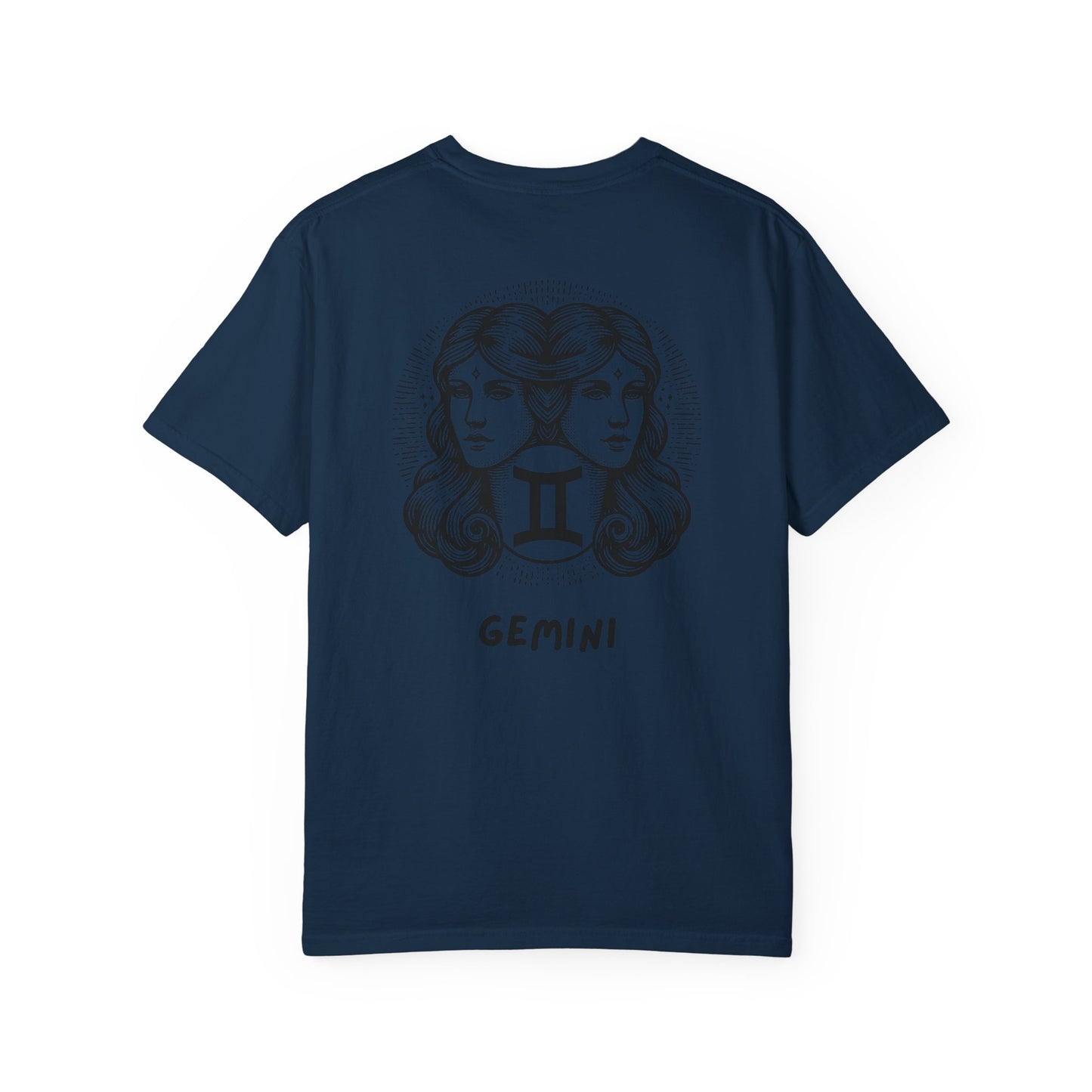 Gemini Zodiac T-Shirt – Twin Faces Astrology Tee | Minimal Celestial Graphic Shirt