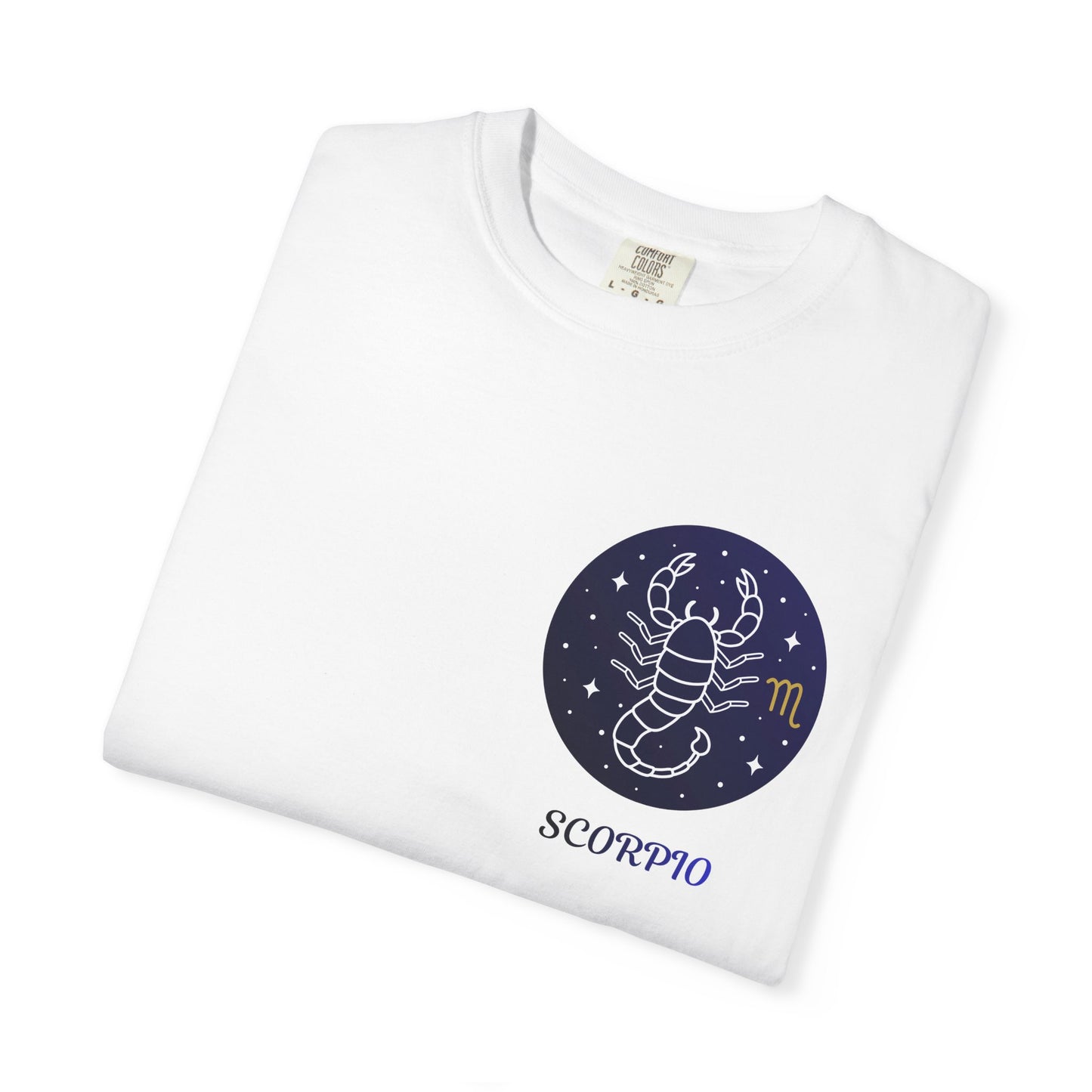 Scorpio Unisex Garment-Dyed T-Shirt – Zodiac Astrology Graphic Tee | Vintage Celestial Star Sign Shirt