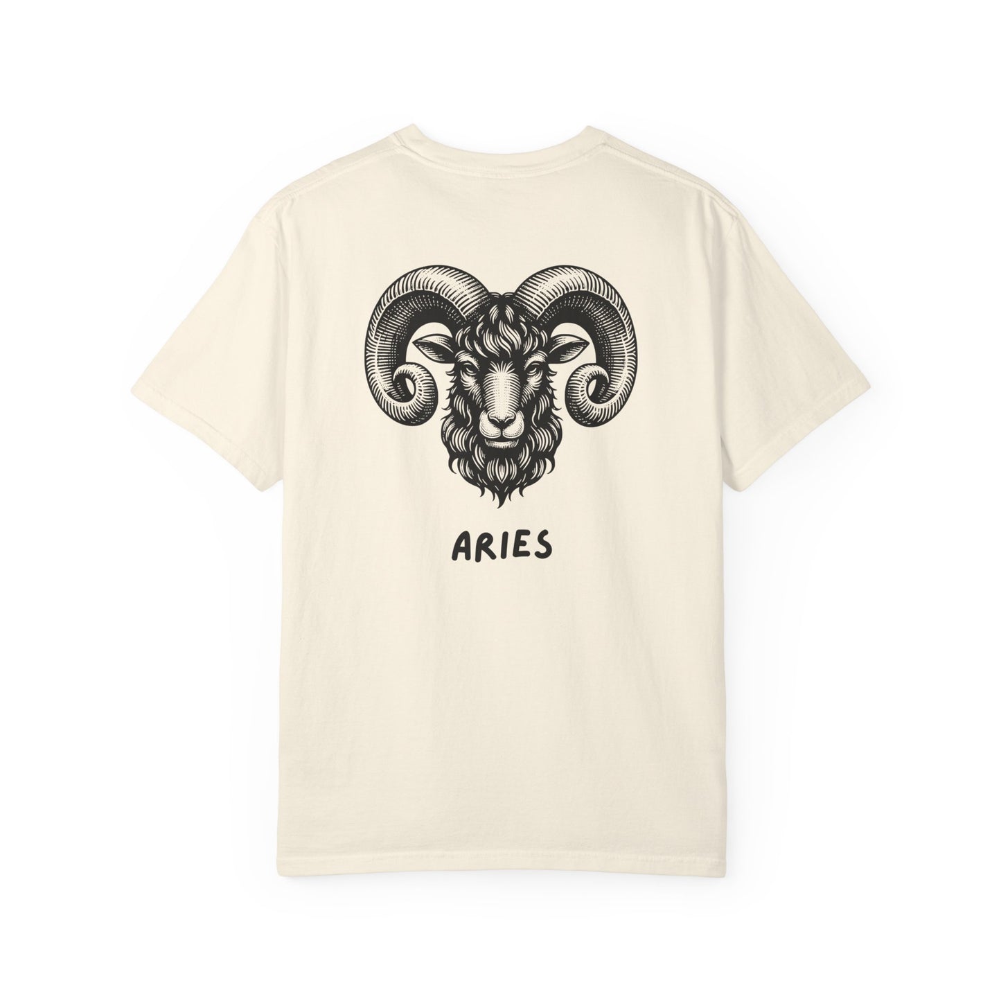 Aries Zodiac T-Shirt – Aries Ram Astrology Graphic Tee | Vintage Star Sign Shirt, Unisex Tee