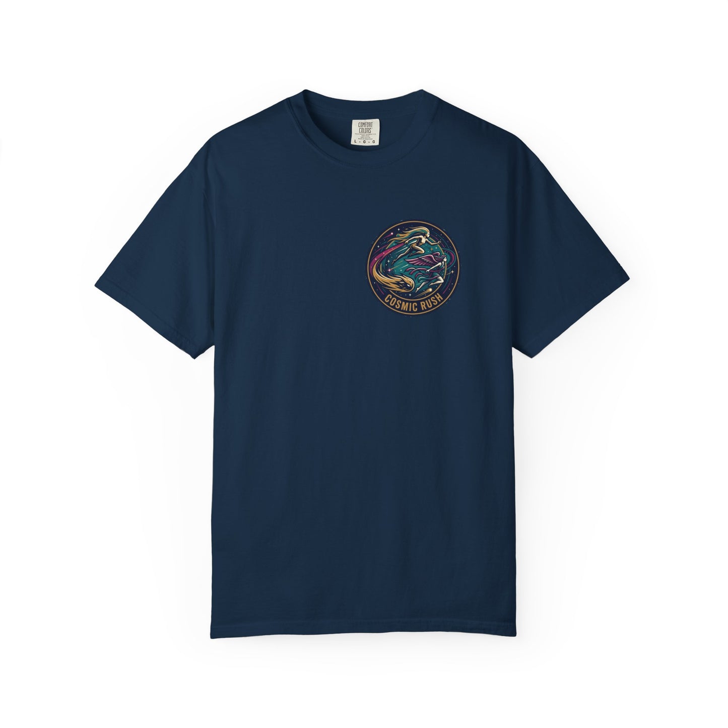 Cosmic Rush Skate T-Shirt – Retro Space Surf Graphic Tee | Vintage Cosmic Wave Shirt, Unisex Casual Tee
