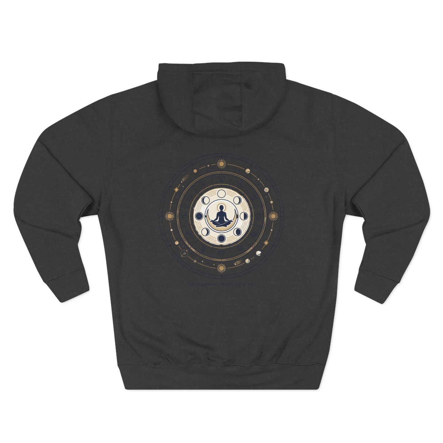 Zodiac Meditation Hoodie – Celestial Birth Chart Mandala Hoodie | Spiritual Astrology Sweatshirt, Unisex Hoodie