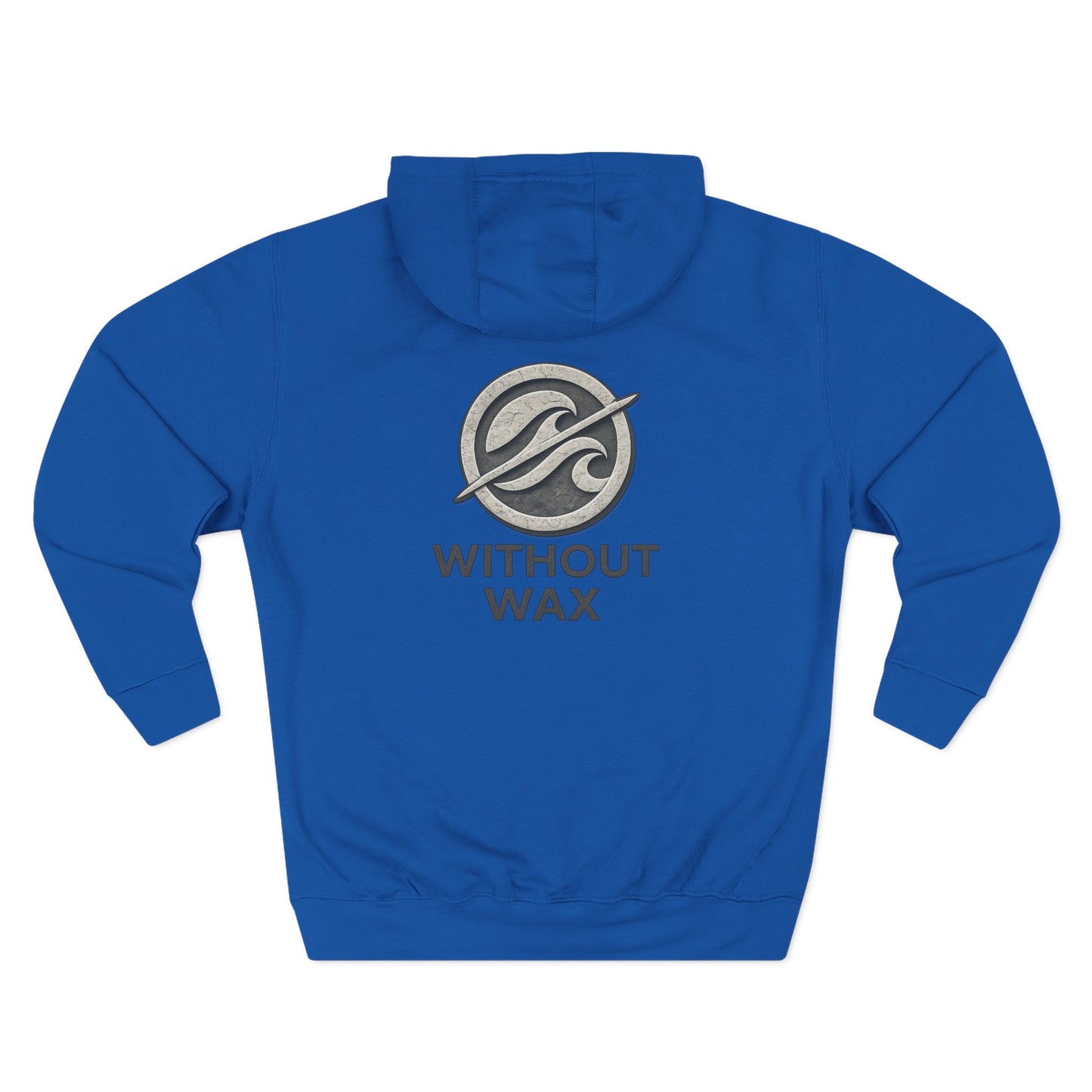 Without Wax Hoodie – Surf-Inspired Wave Logo Pullover | Vintage Coastal Streetwear Hoodie