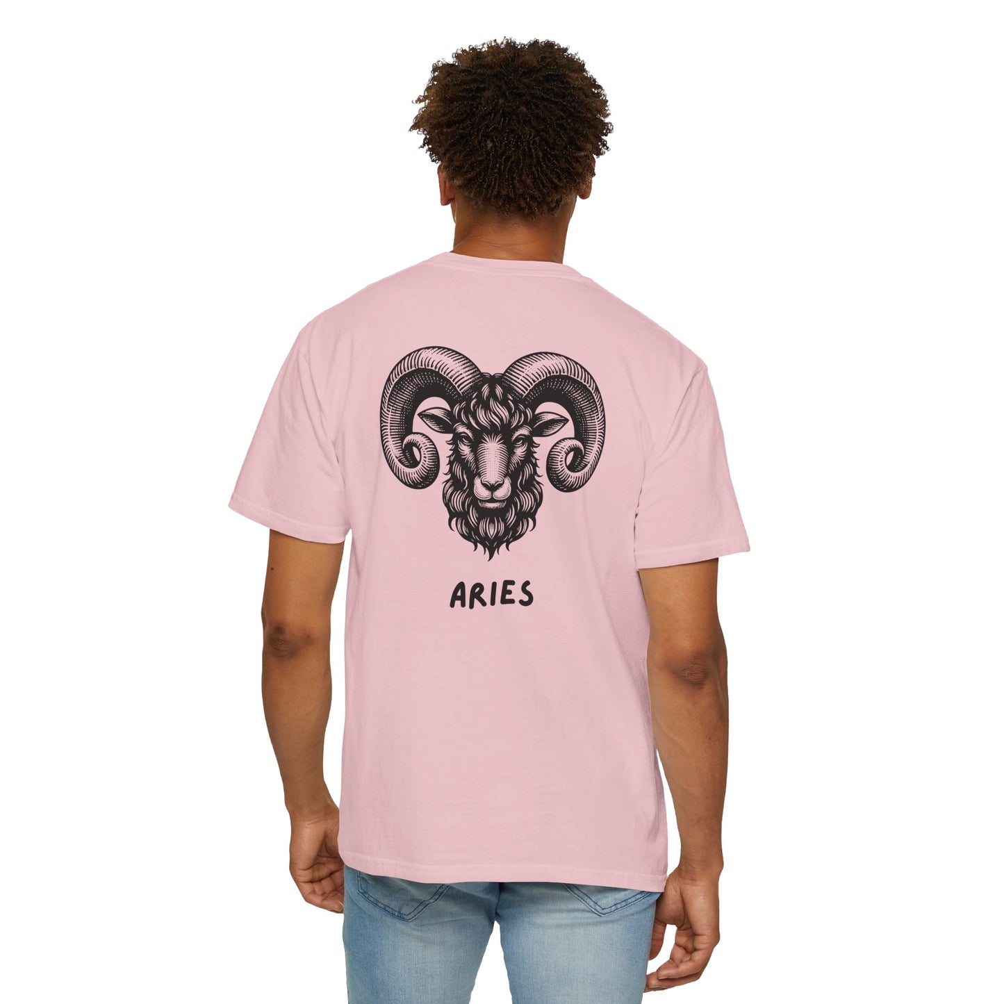 Aries Zodiac T-Shirt – Aries Ram Astrology Graphic Tee | Vintage Star Sign Shirt, Unisex Tee