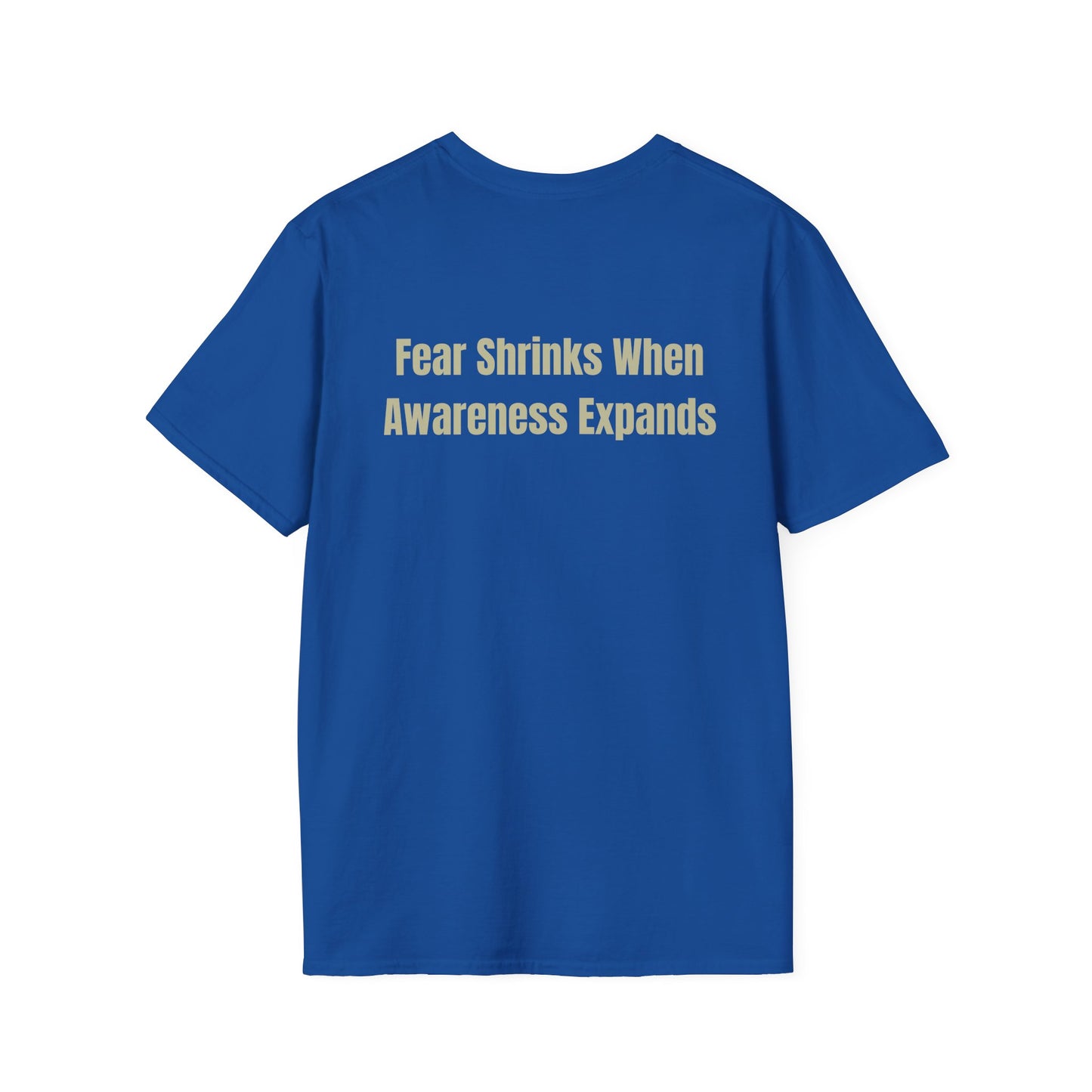 Perspective T-Shirt – “Fear Shrinks When Awareness Expands” Inspirational Tee | Mindfulness Shirt