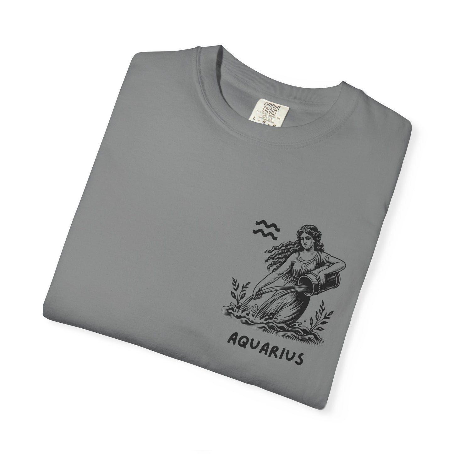 Aquarius Zodiac T-Shirt – Vintage Water Bearer Astrology Tee | Celestial Star Sign Shirt