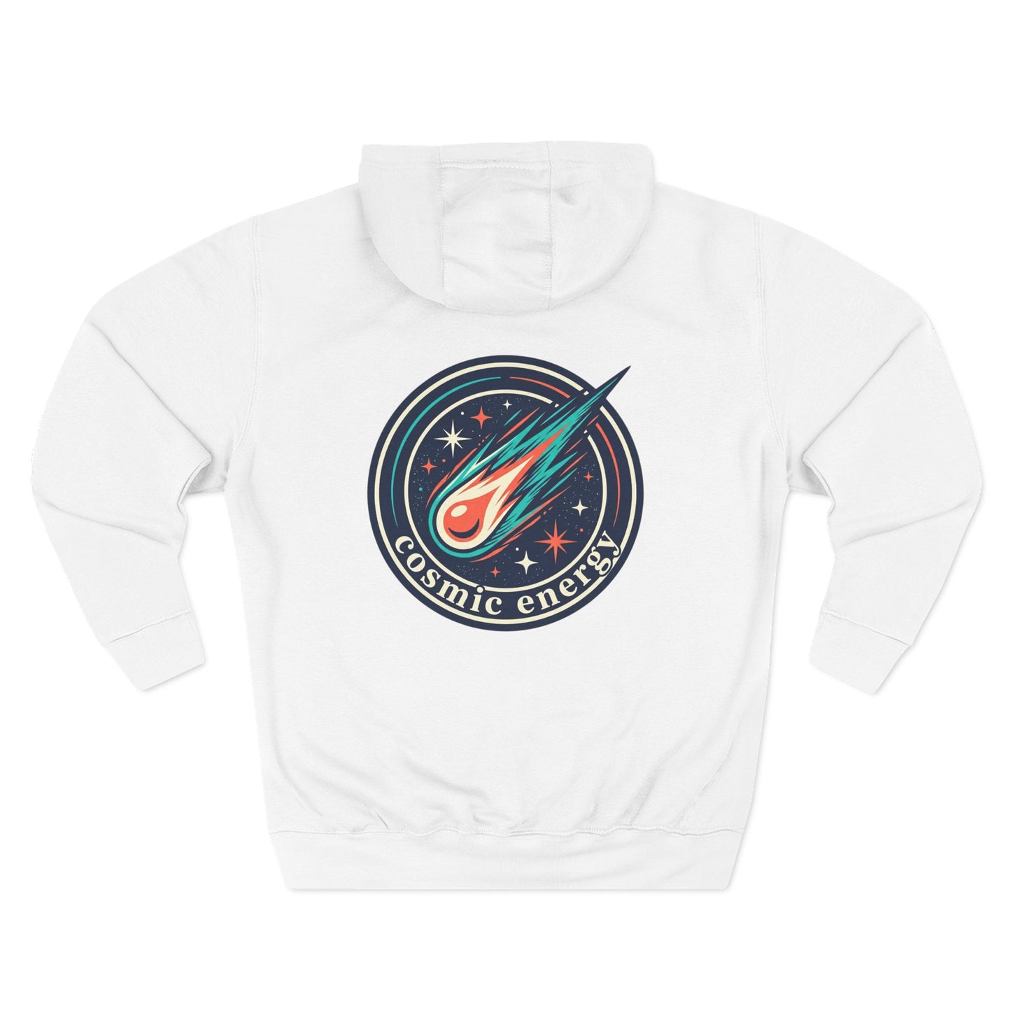 Cosmic Energy Hoodie – Meteor & Shooting Star Graphic Hoodie | Space Aesthetic, Celestial Streetwear, Unisex Hoodie