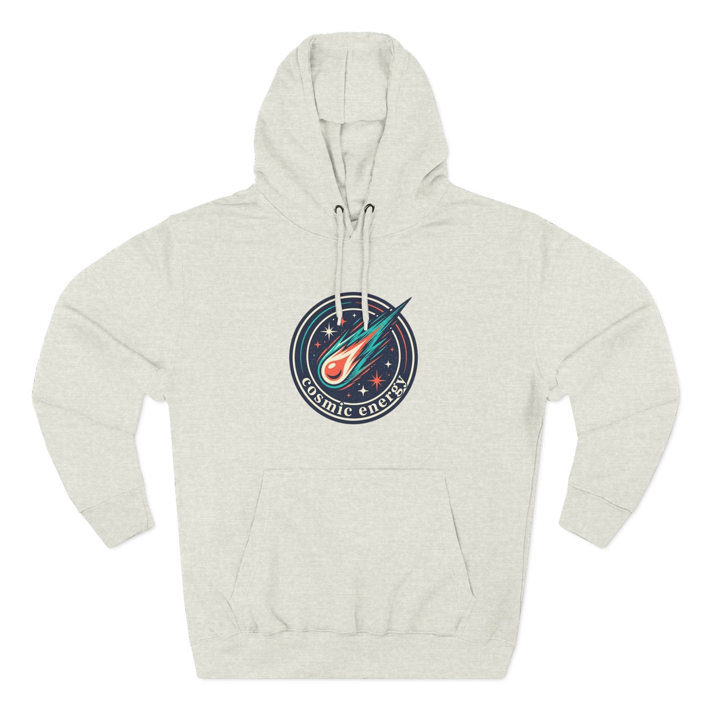 Cosmic Energy Hoodie – Meteor & Shooting Star Graphic Hoodie | Space Aesthetic, Celestial Streetwear, Unisex Hoodie