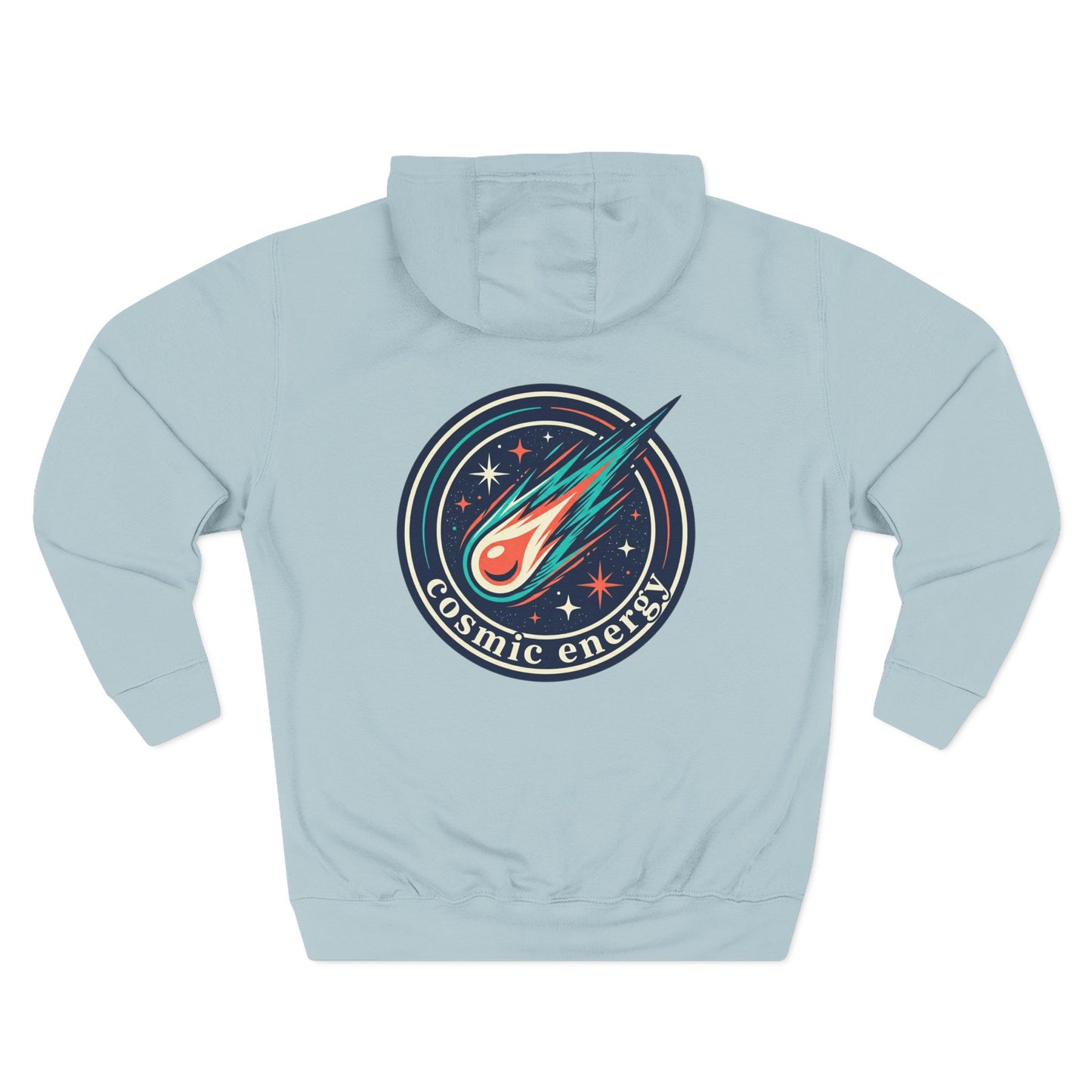 Cosmic Energy Hoodie – Meteor & Shooting Star Graphic Hoodie | Space Aesthetic, Celestial Streetwear, Unisex Hoodie