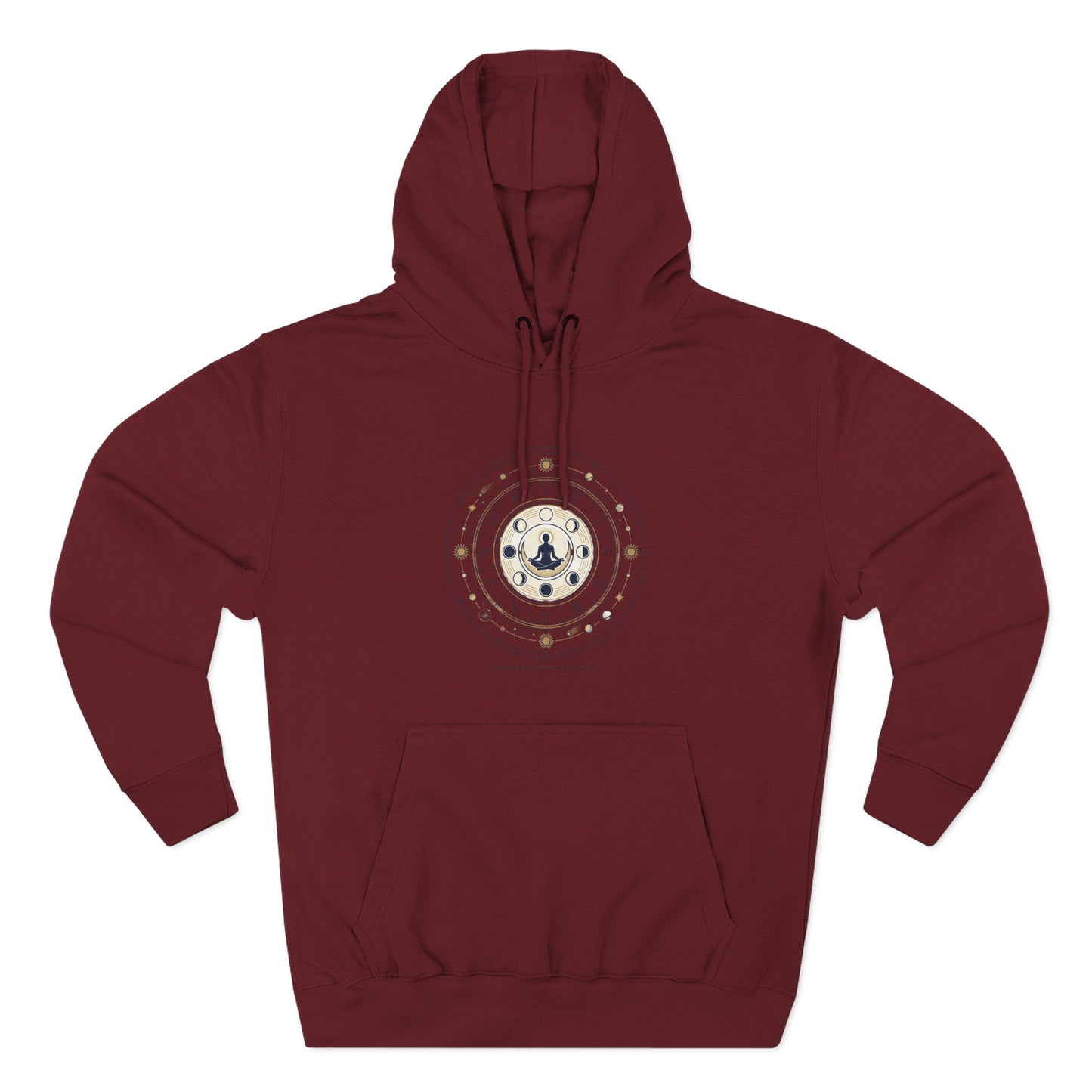 Zodiac Meditation Hoodie – Celestial Birth Chart Mandala Hoodie | Spiritual Astrology Sweatshirt, Unisex Hoodie