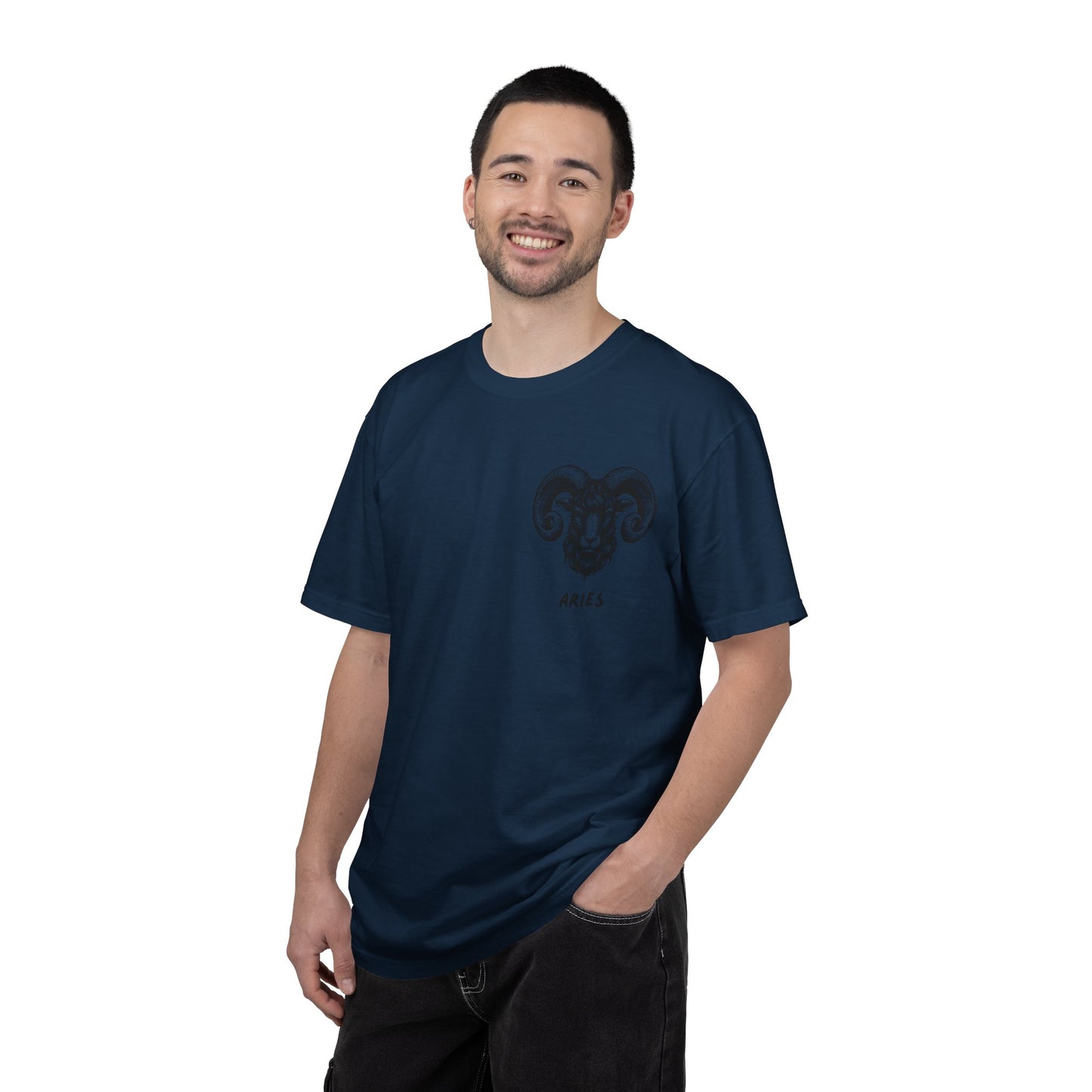 Aries Zodiac T-Shirt – Aries Ram Astrology Graphic Tee | Vintage Star Sign Shirt, Unisex Tee