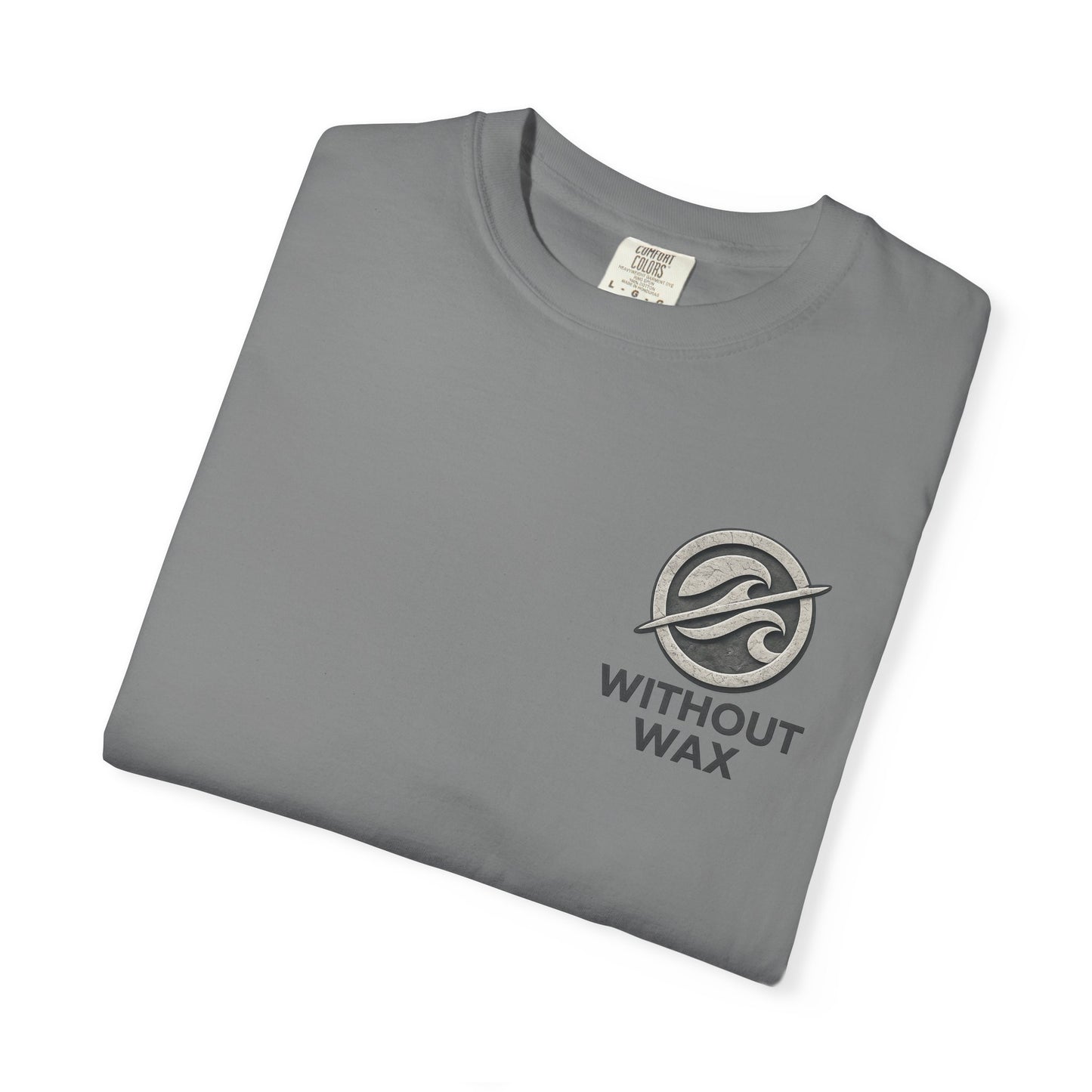 Without Wax Surf Logo T-Shirt – Coastal Wave Badge Graphic Tee | Vintage Streetwear Shirt