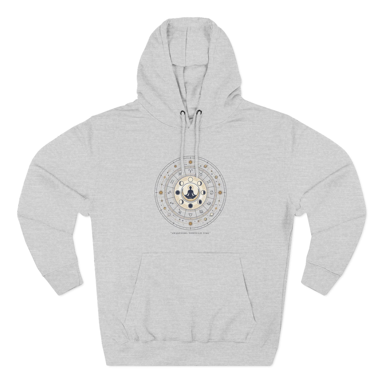 Zodiac Meditation Hoodie – Celestial Birth Chart Mandala Hoodie | Spiritual Astrology Sweatshirt, Unisex Hoodie
