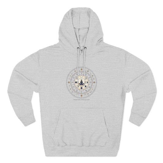 Zodiac Meditation Hoodie – Celestial Birth Chart Mandala Hoodie | Spiritual Astrology Sweatshirt, Unisex Hoodie