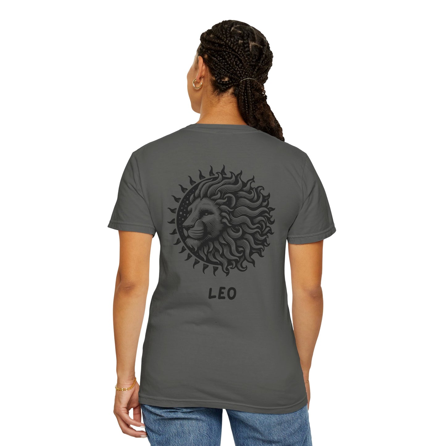 Leo Sun Lion T-Shirt – Zodiac Astrology Graphic Tee | Vintage Celestial Star Sign Shirt